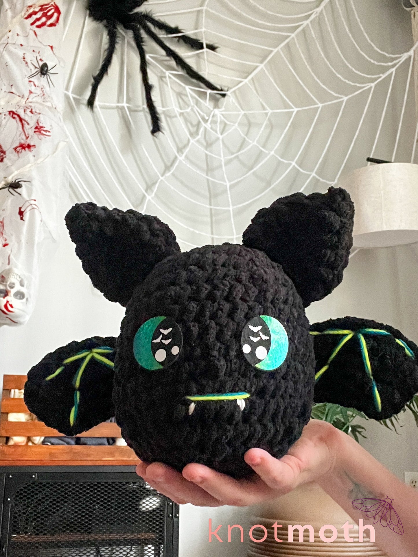 Spooky Bat Crochet Plushie