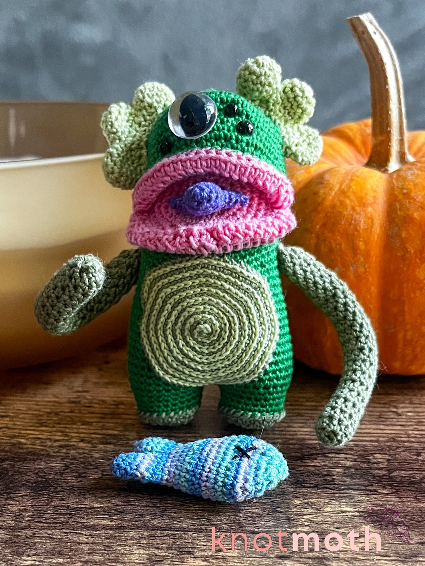 Swamp Monster Mini Crochet Desk Buddy