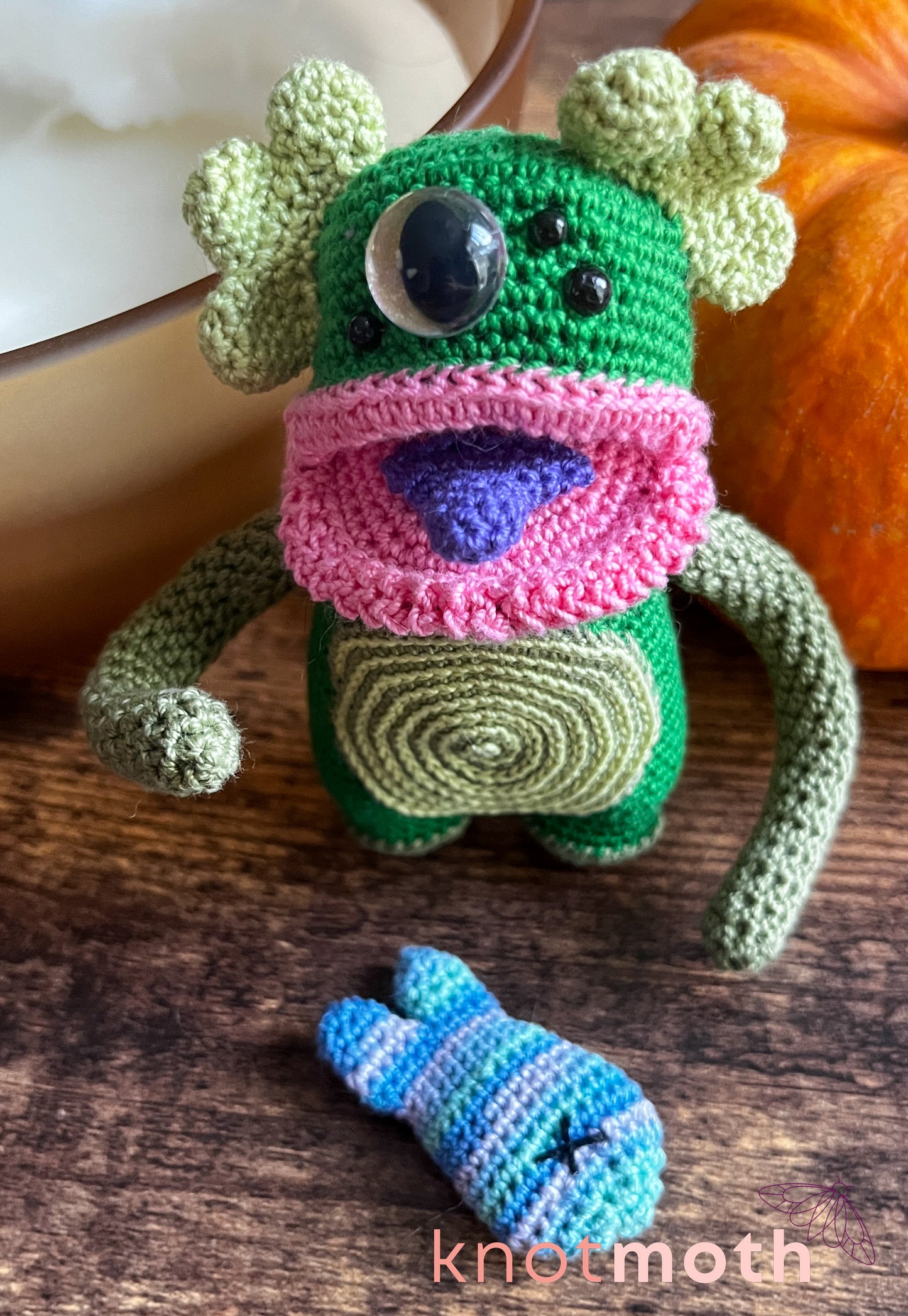 Swamp Monster Mini Crochet Desk Buddy