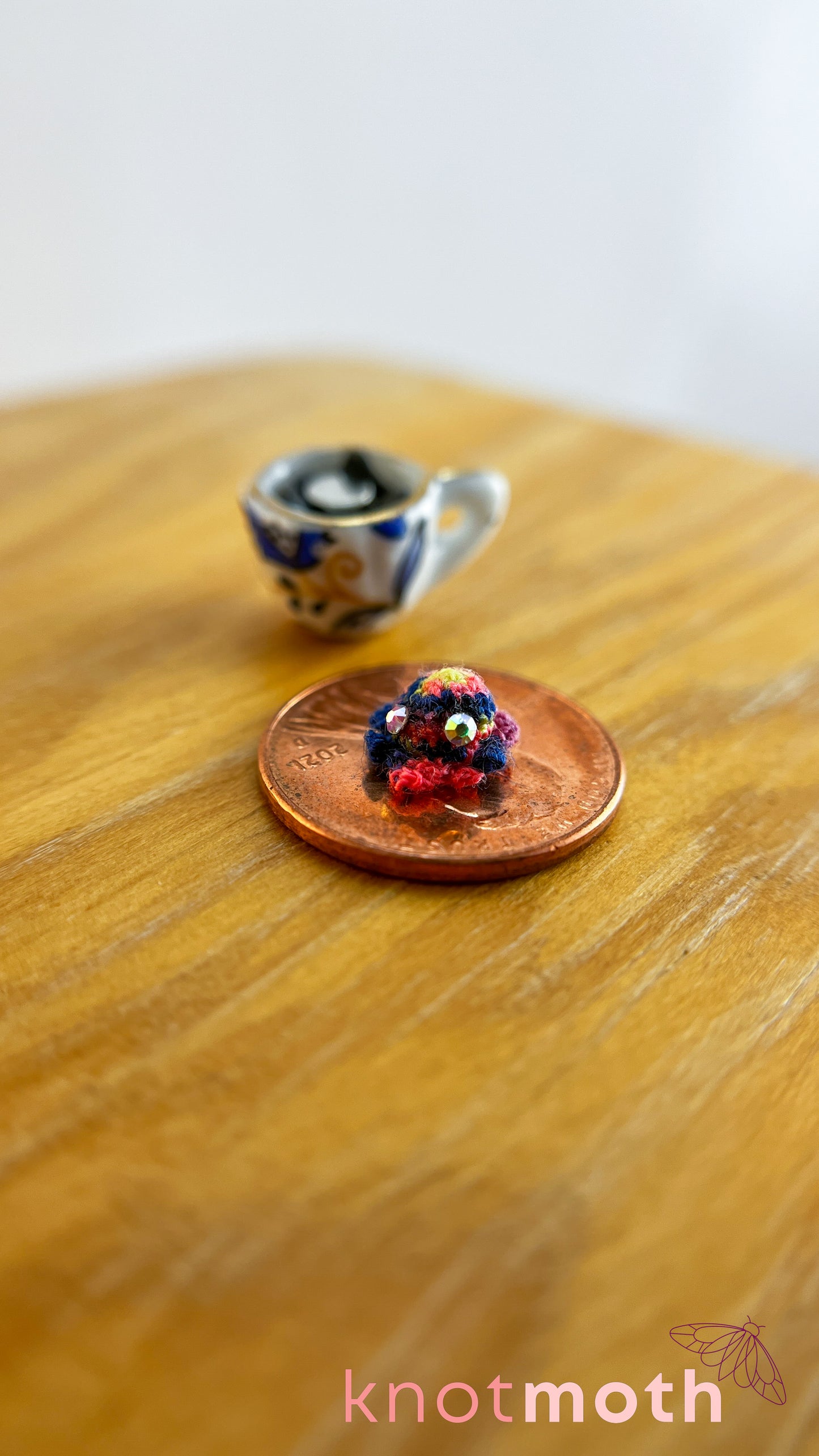 Polly Octo Micro Crochet Teacup (Magnetic, Removable)