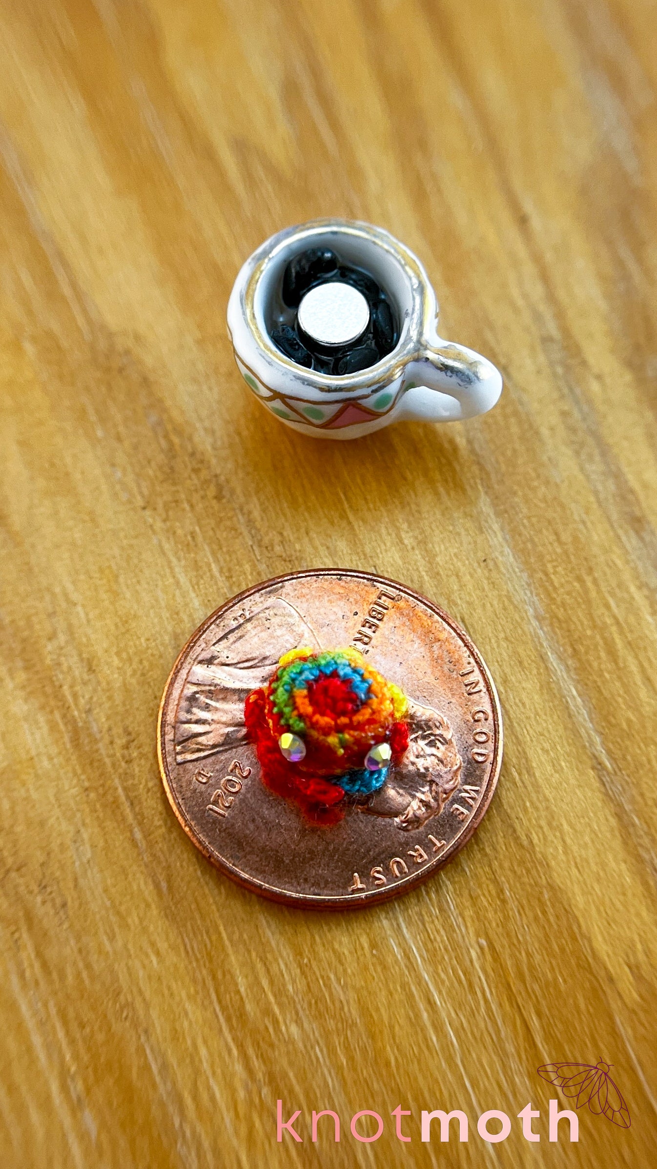 Tatum Octo Micro Crochet Teacup (Magnetic, Removable)