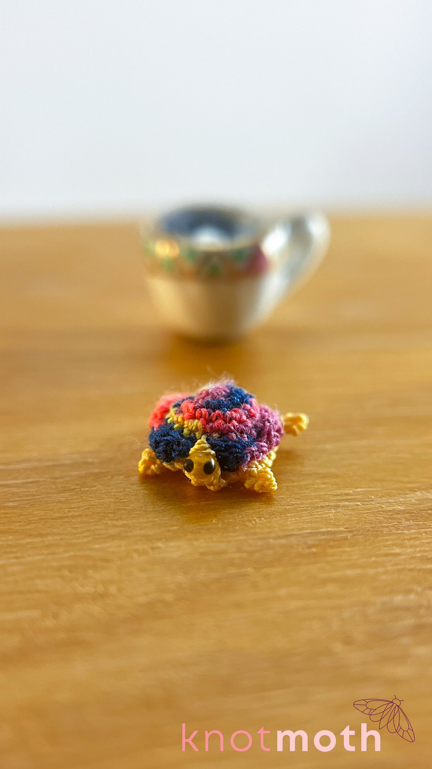 Morgan Tortoise Micro Crochet Teacup (Magnetic, Removable)