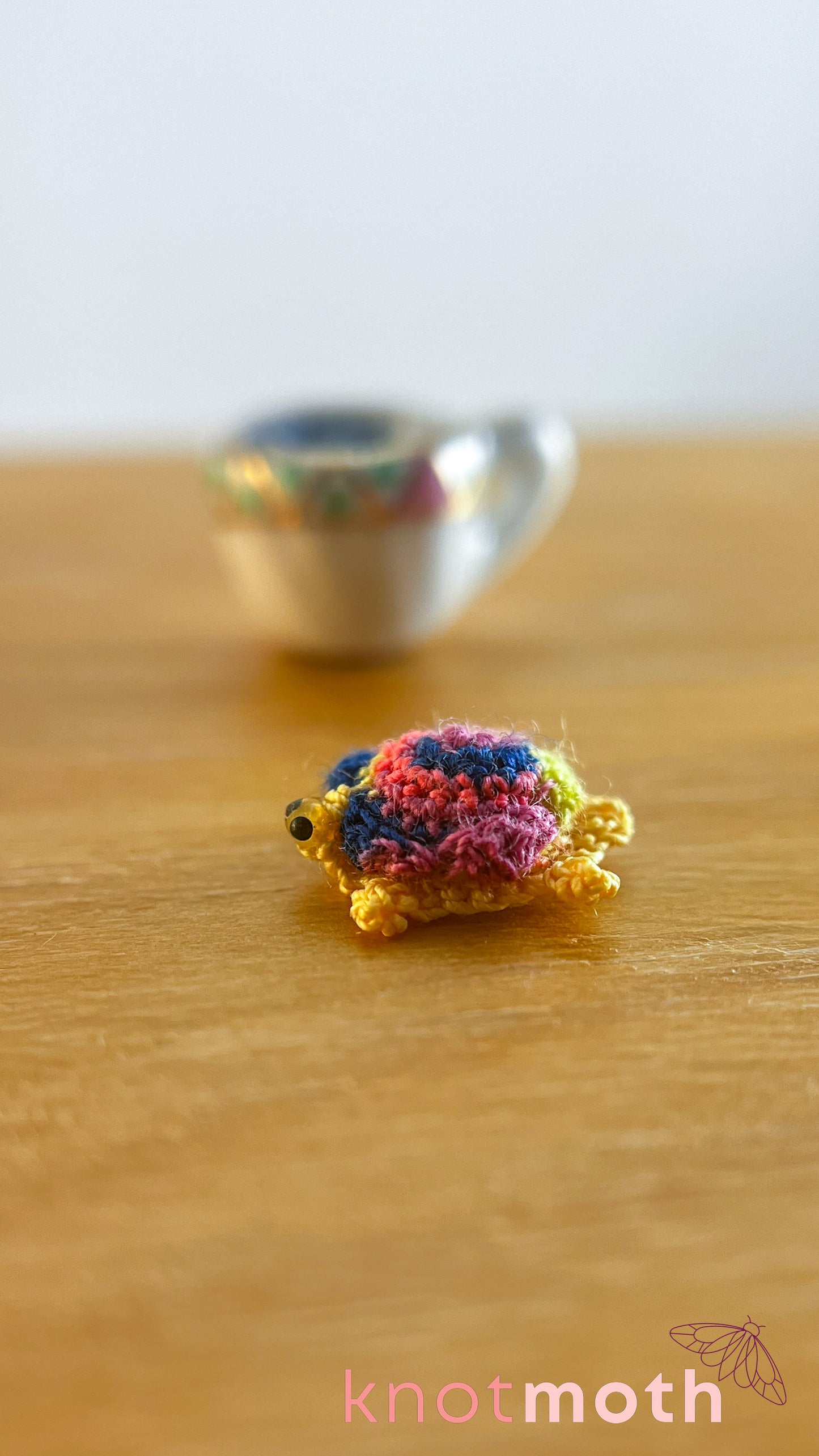 Morgan Tortoise Micro Crochet Teacup (Magnetic, Removable)