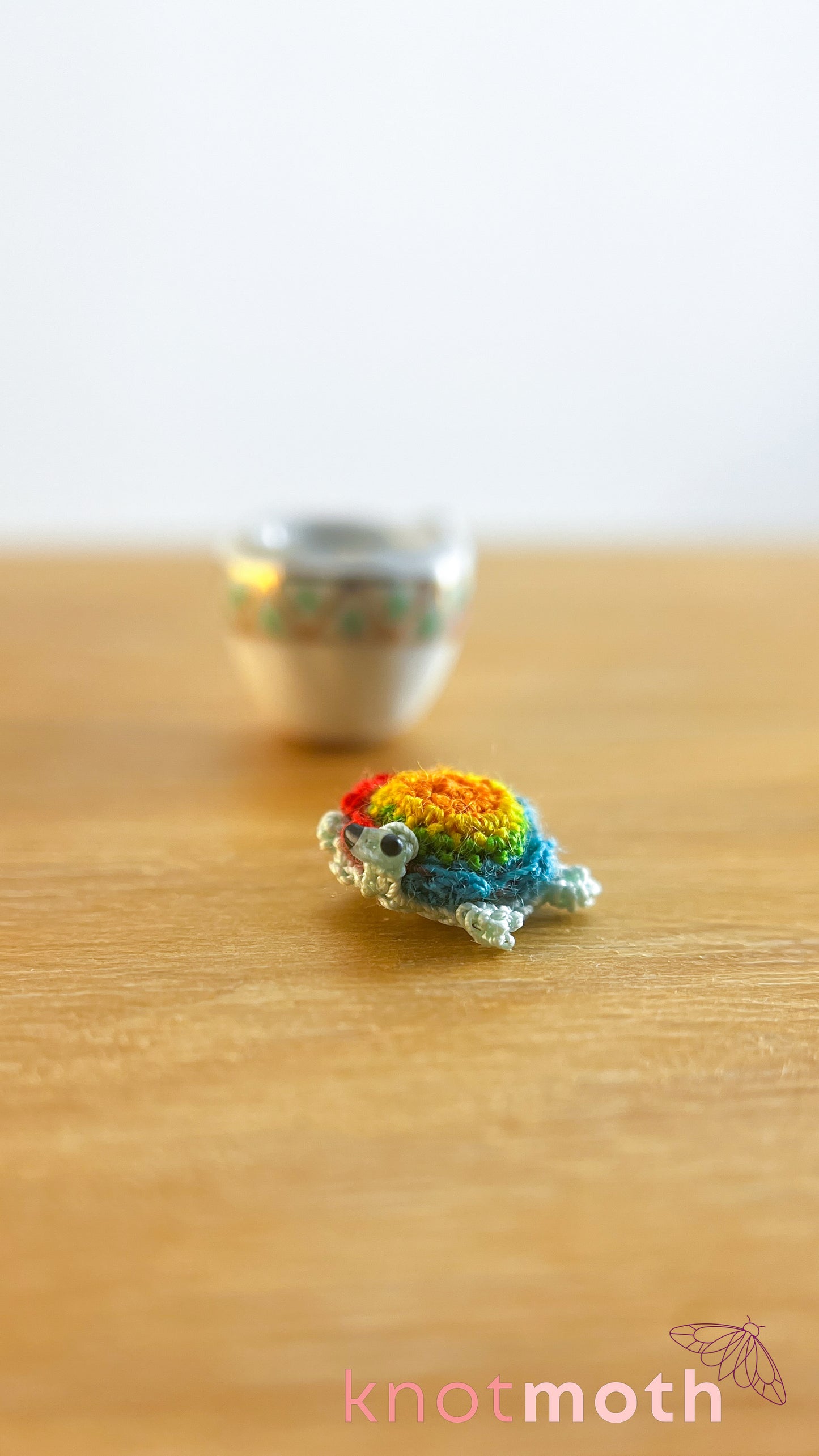 Earl Turtle Micro Crochet Teacup (Magnetic, Removable)