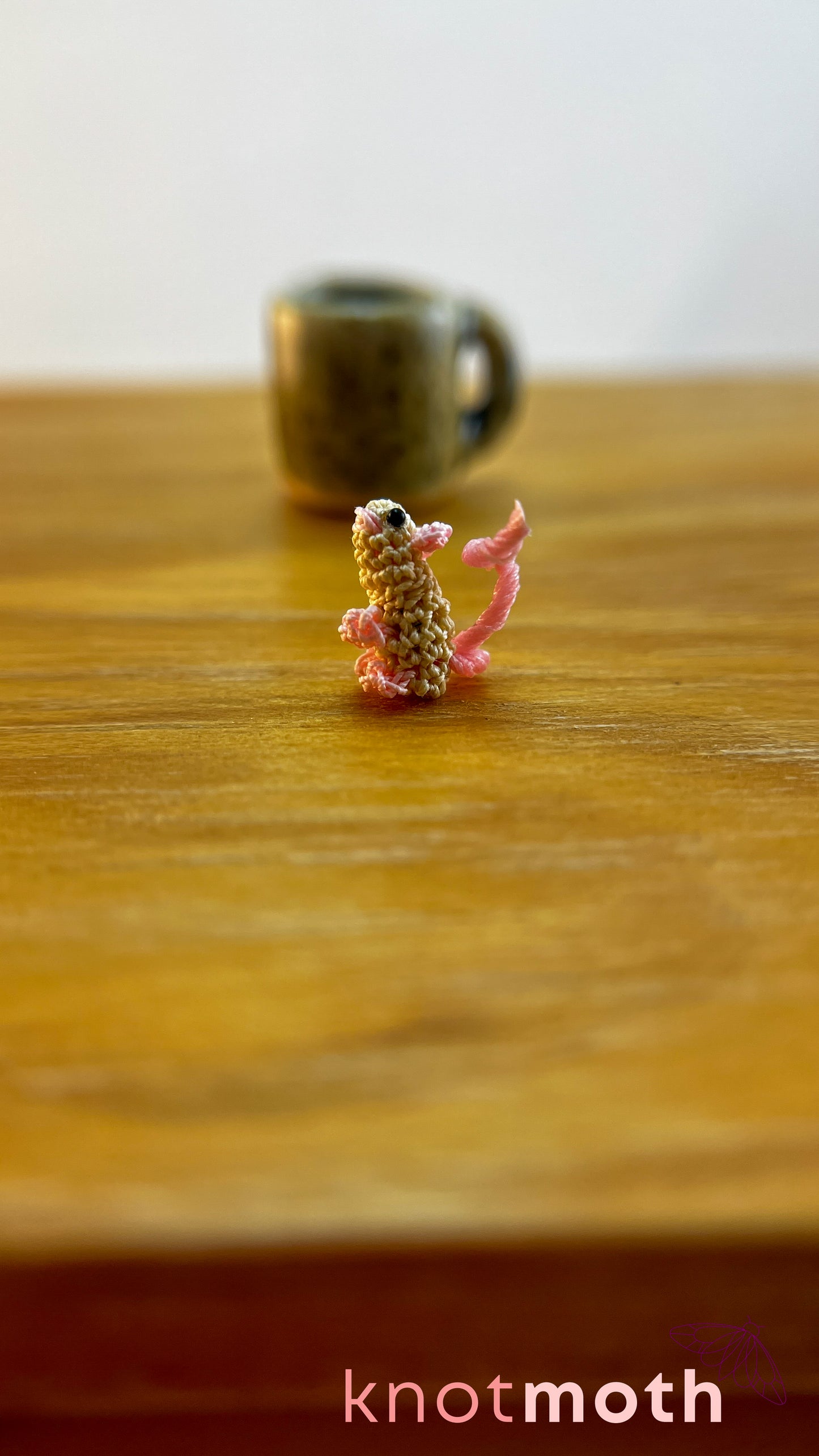 Mabel Mouse Micro Crochet Mug (Magnetic, Removable)