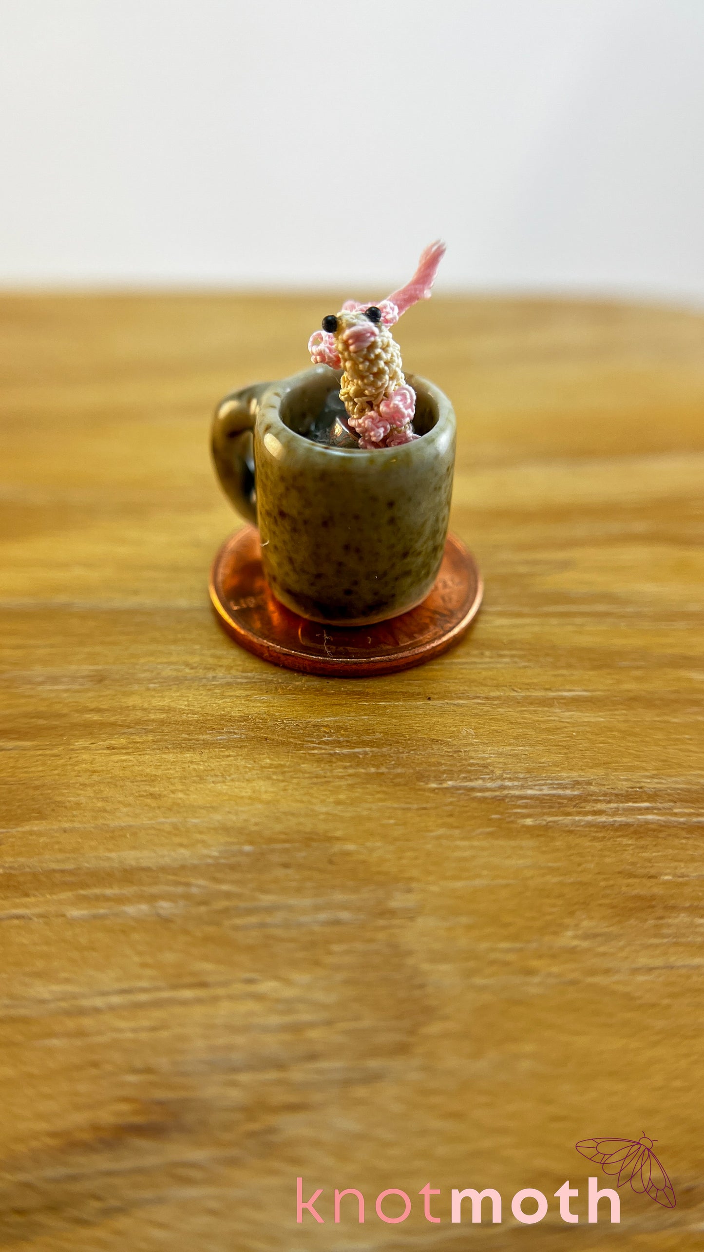 Mabel Mouse Micro Crochet Mug (Magnetic, Removable)