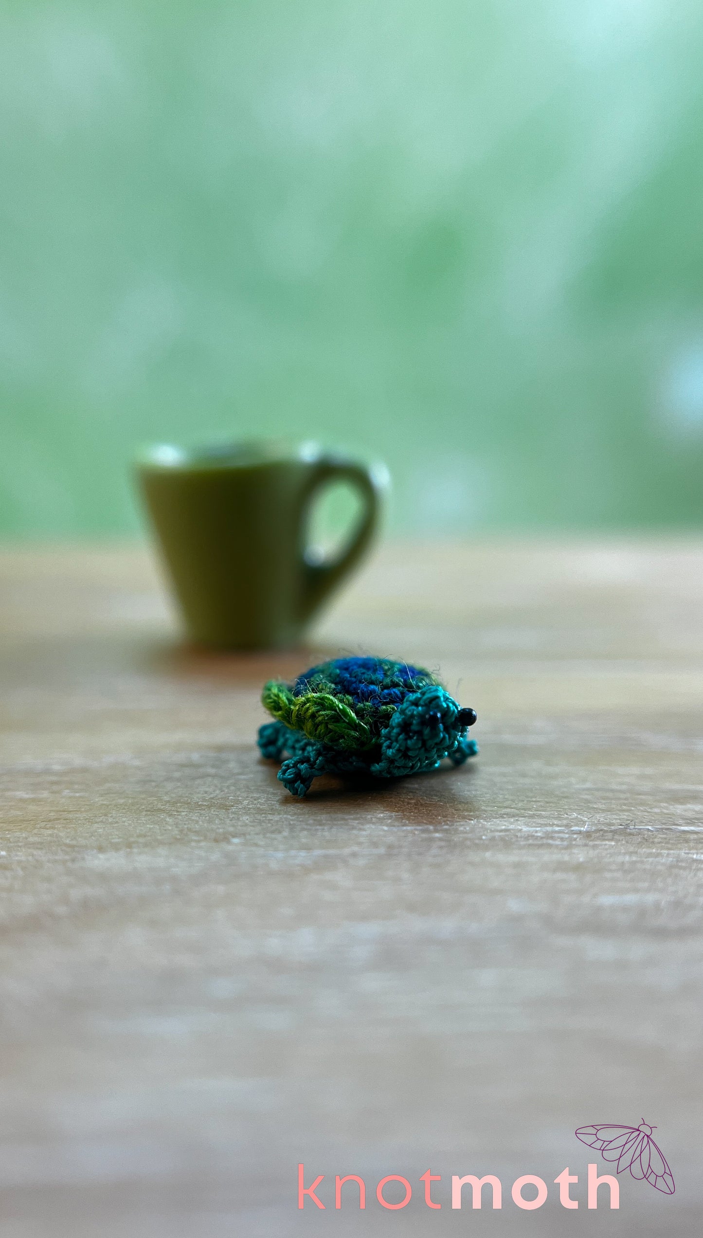 Thiago Turtle Micro Crochet Magnetic Mug Trinket