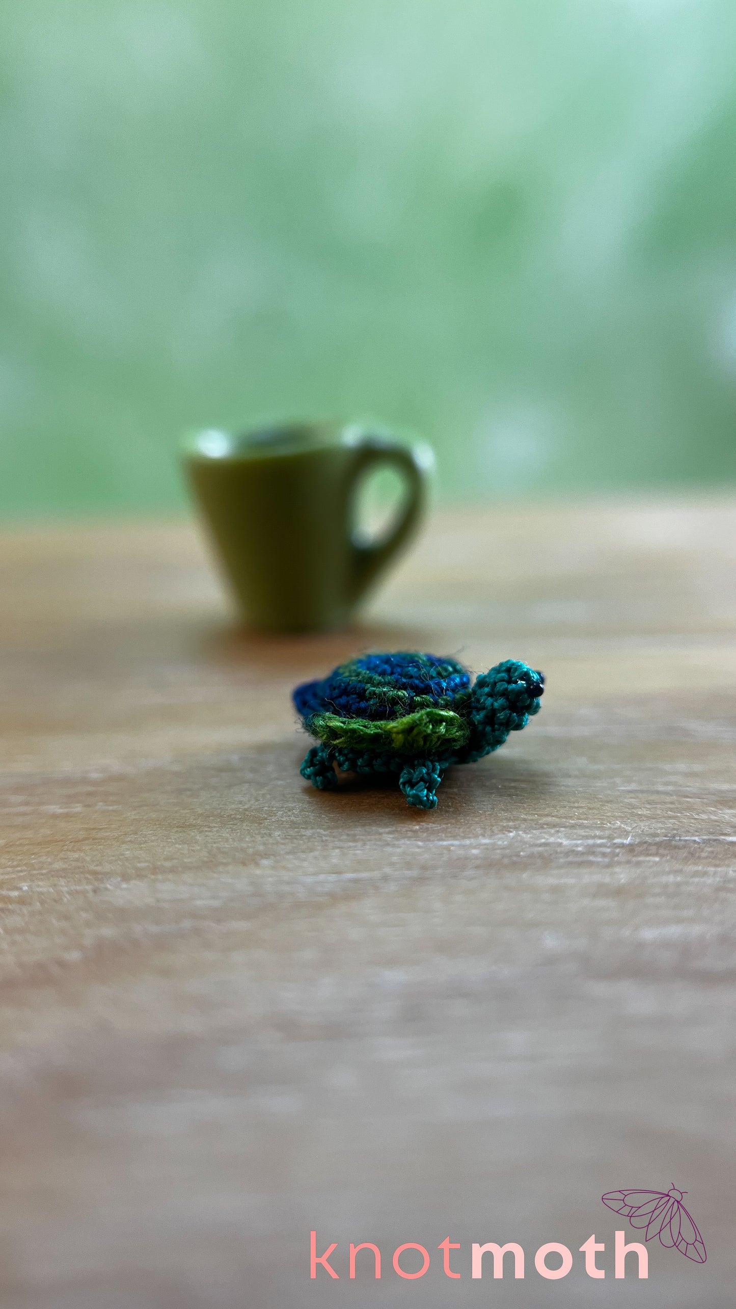 Thiago Turtle Micro Crochet Magnetic Mug Trinket