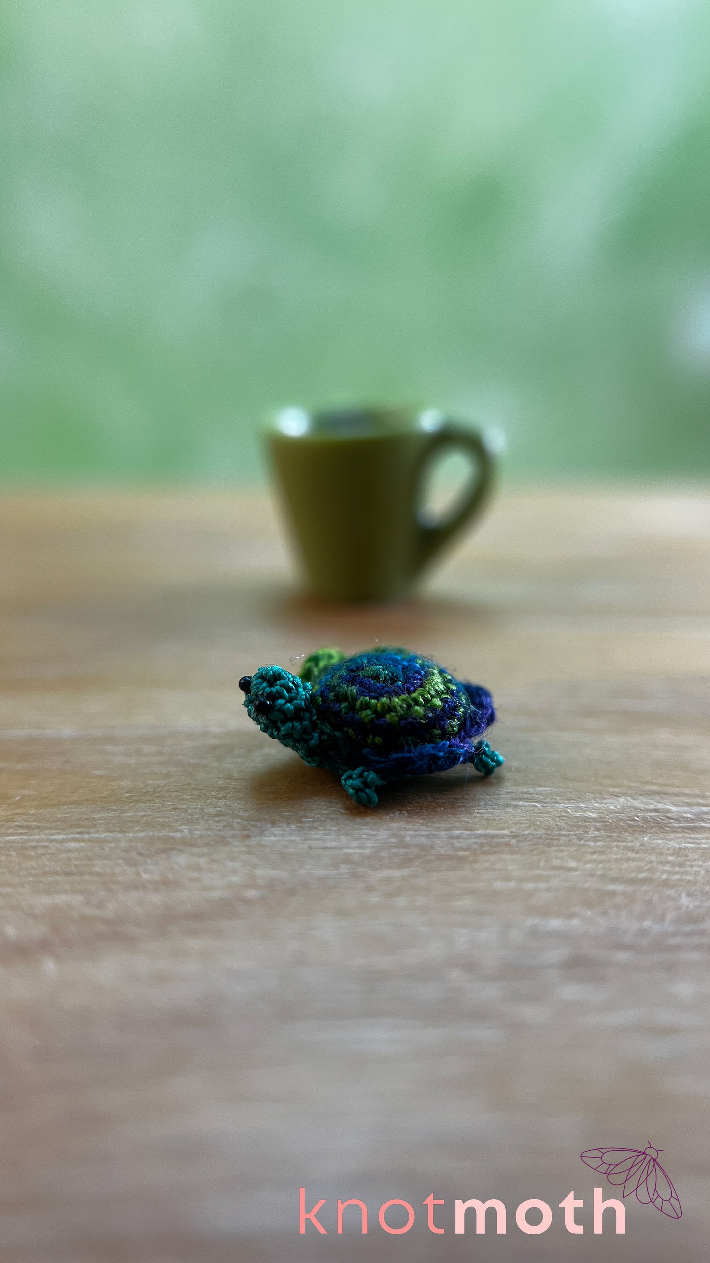 Thiago Turtle Micro Crochet Magnetic Mug Trinket