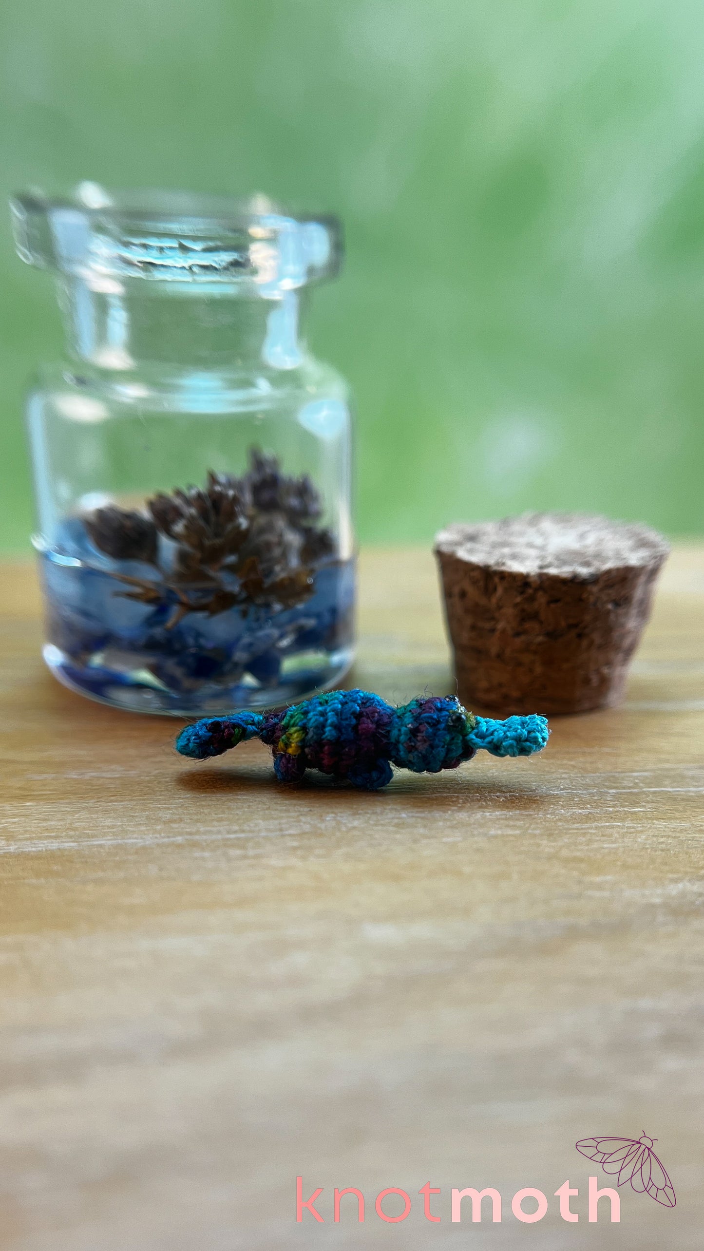 Pam Platypus Micro Crochet Terrarium Jar (removable, magnetic)