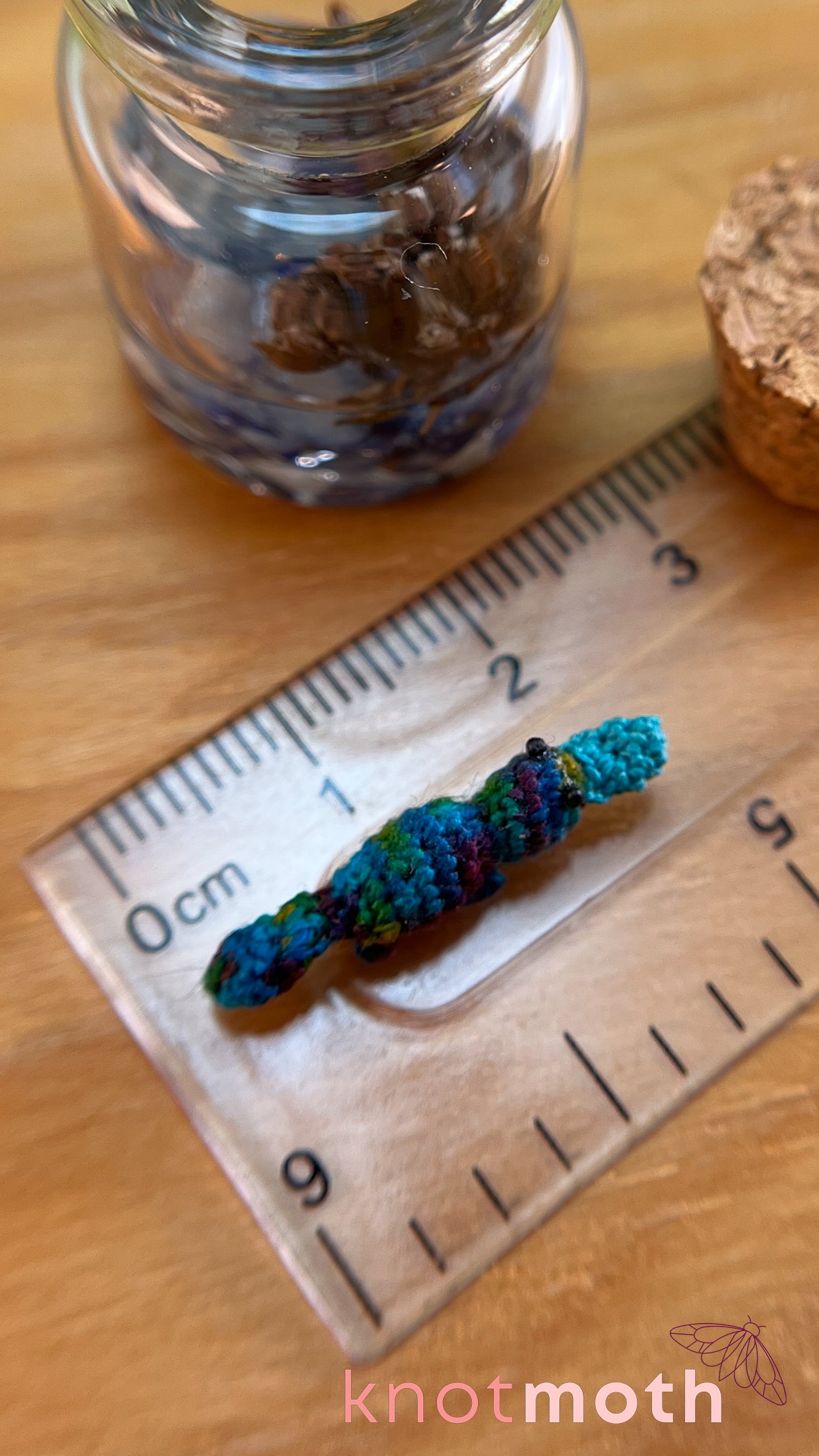 Pam Platypus Micro Crochet Terrarium Jar (removable, magnetic)