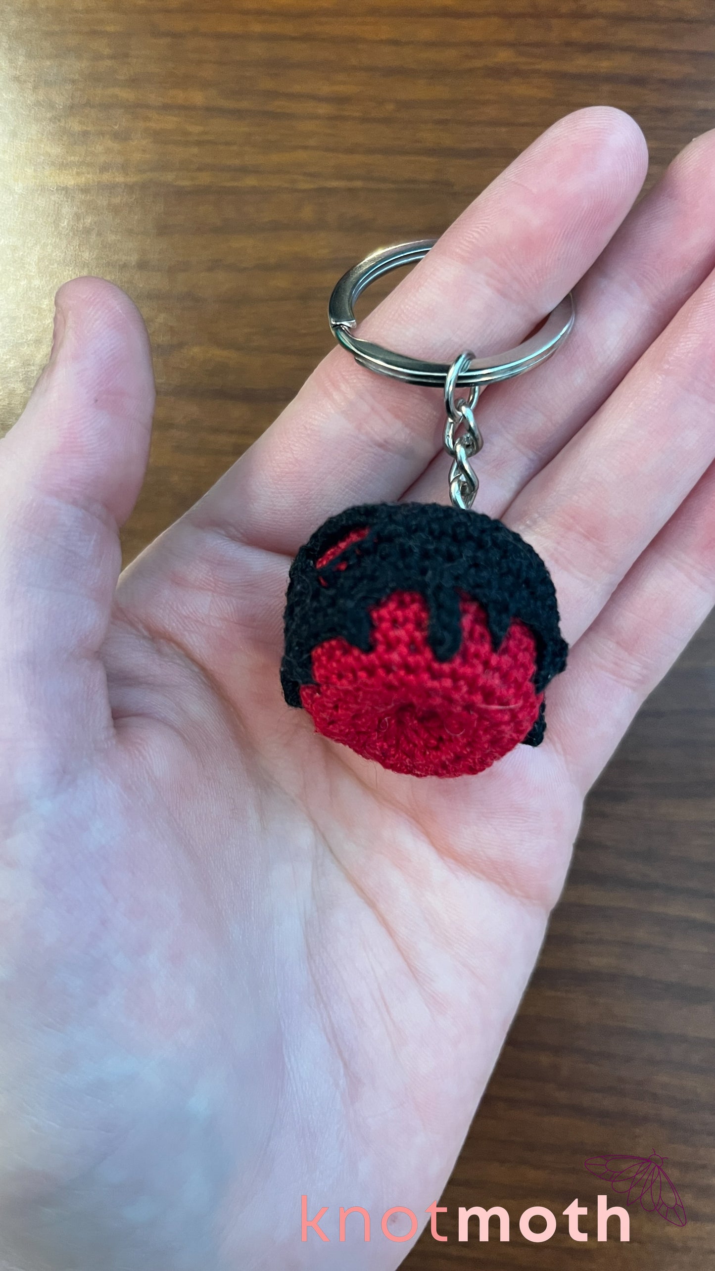 Poisoned Apple Mini Crochet Keychain