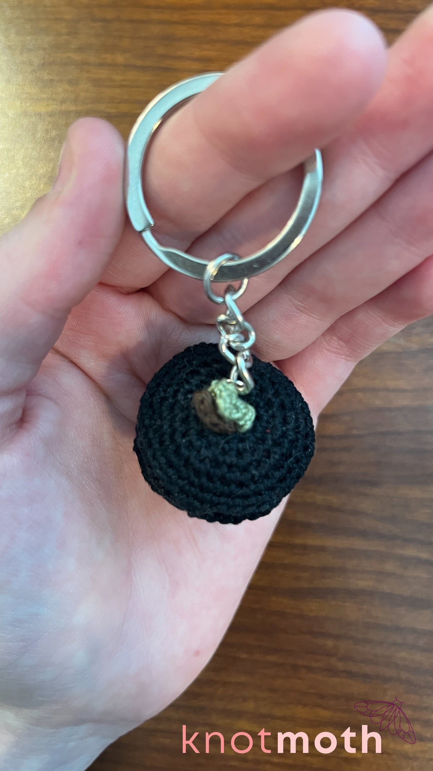 Poisoned Apple Mini Crochet Keychain
