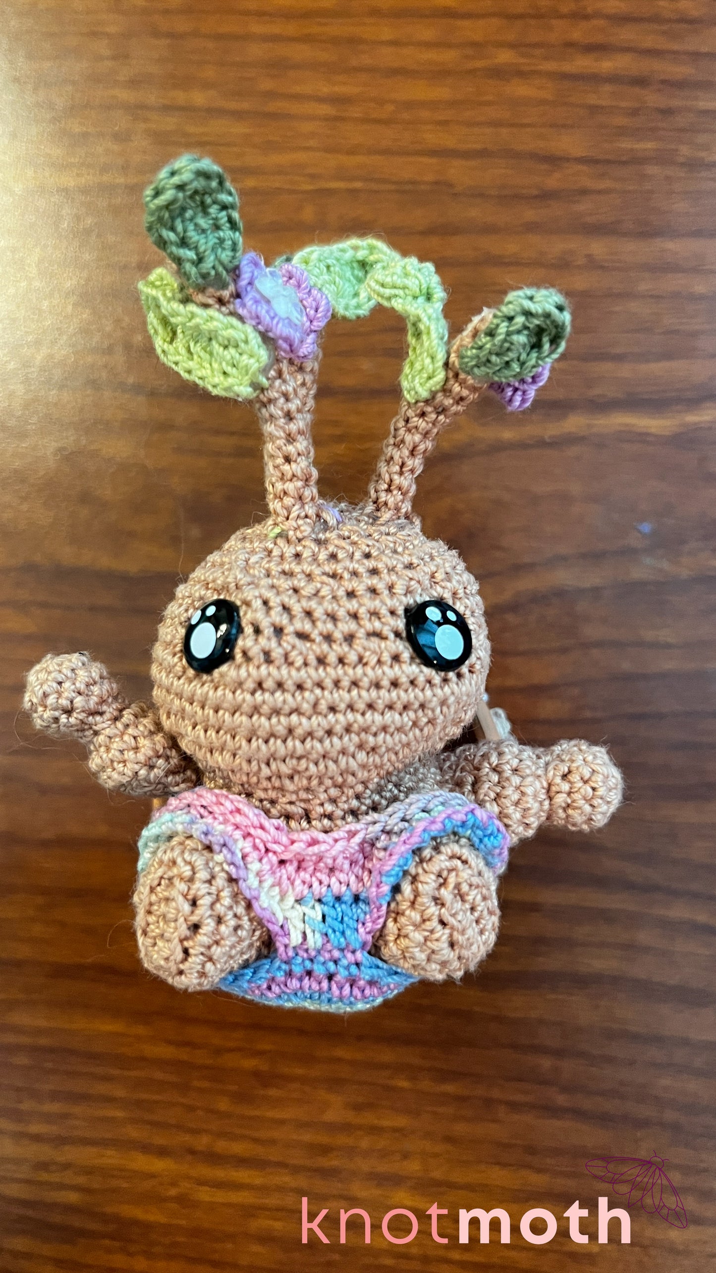 Baby Mandrake Desk Buddy Crochet Plushie