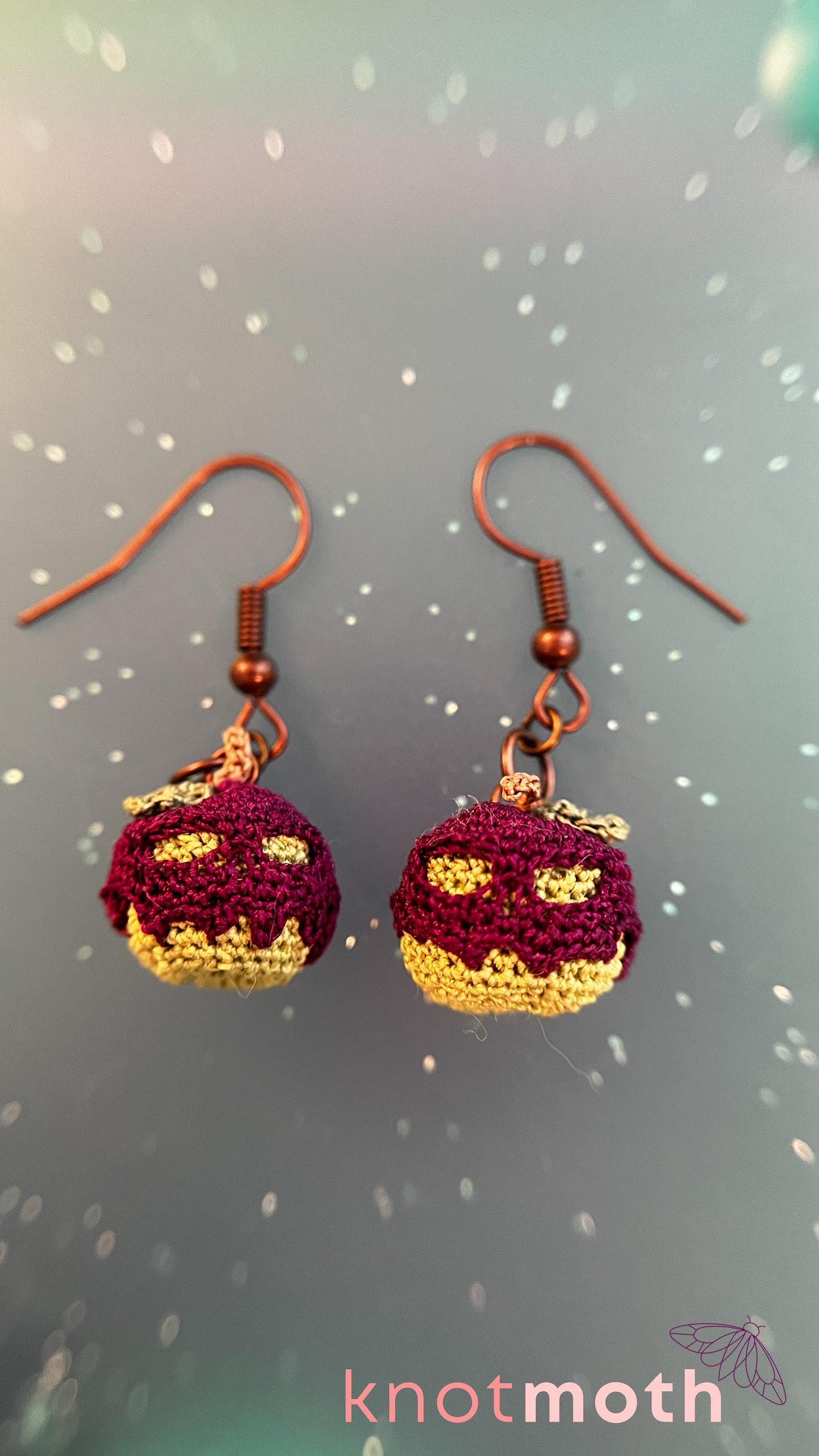 Poisoned Apple Micro Crochet Earrings