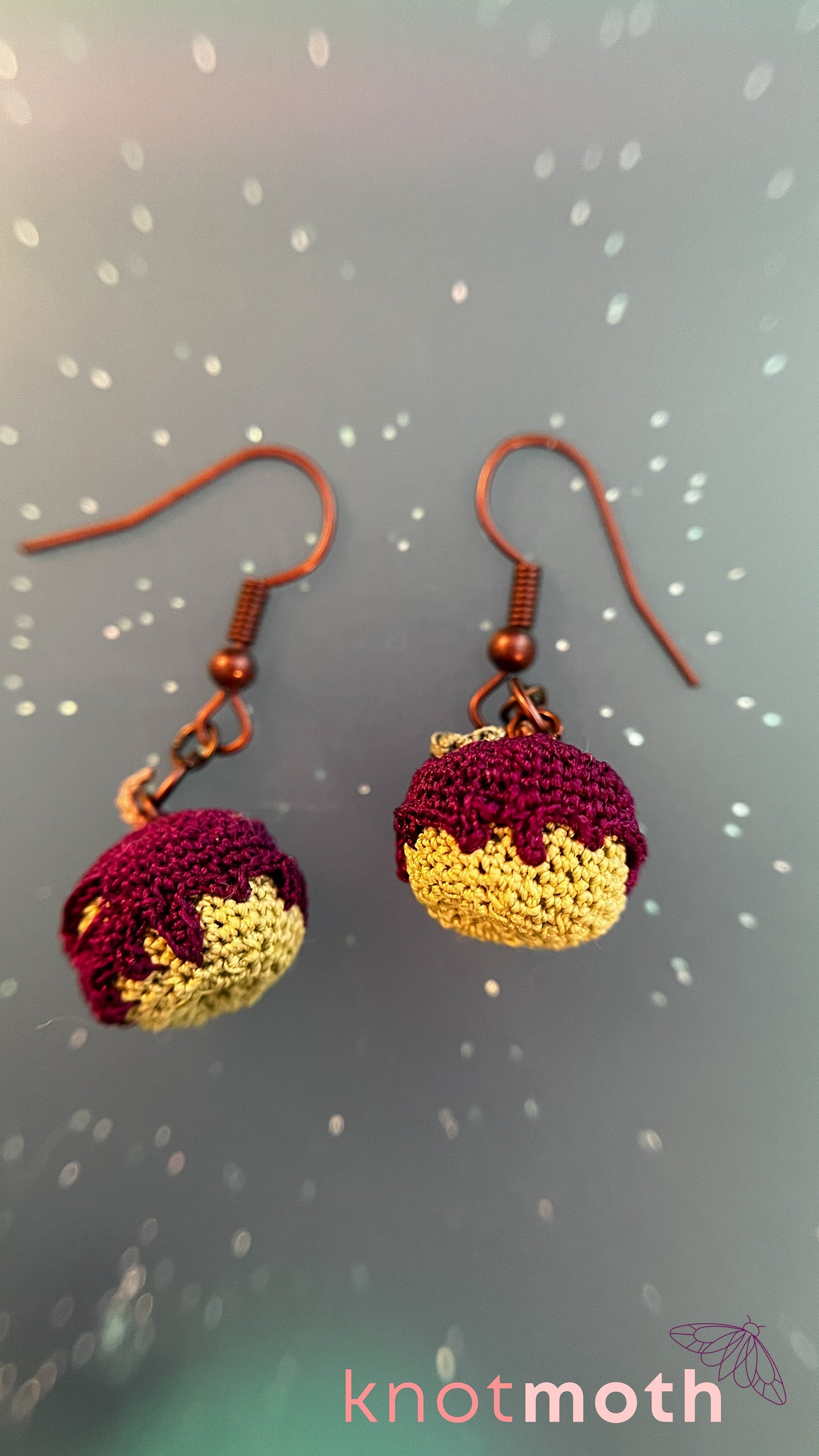 Poisoned Apple Micro Crochet Earrings