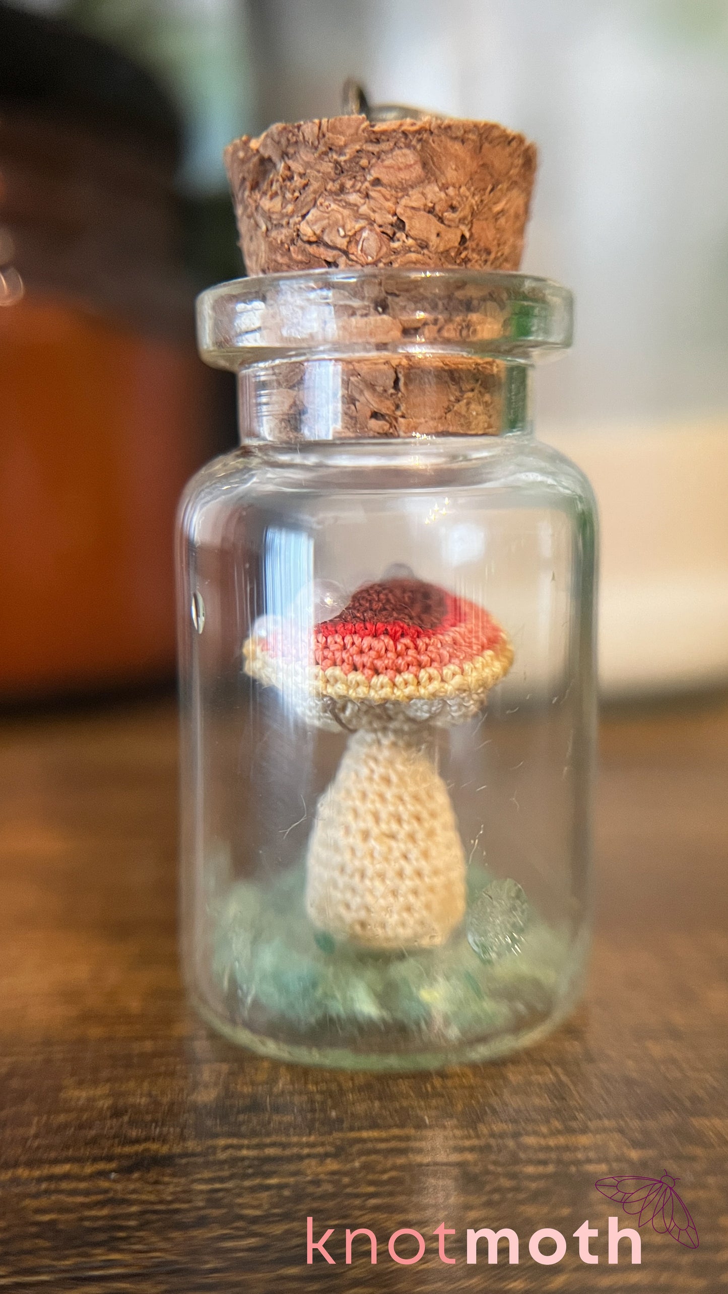 Mushroom Micro Crochet Terrarium Charm