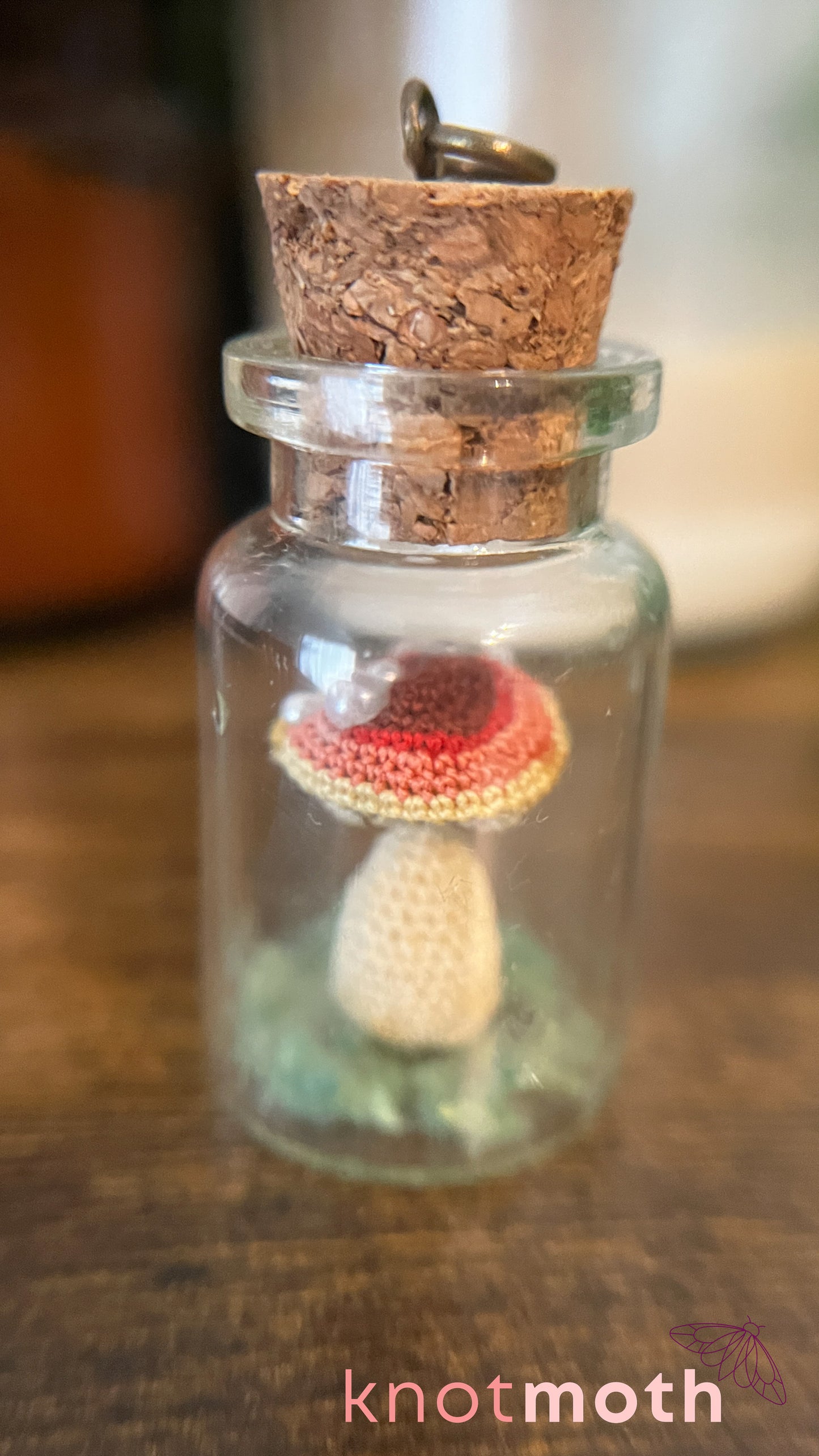 Mushroom Micro Crochet Terrarium Charm