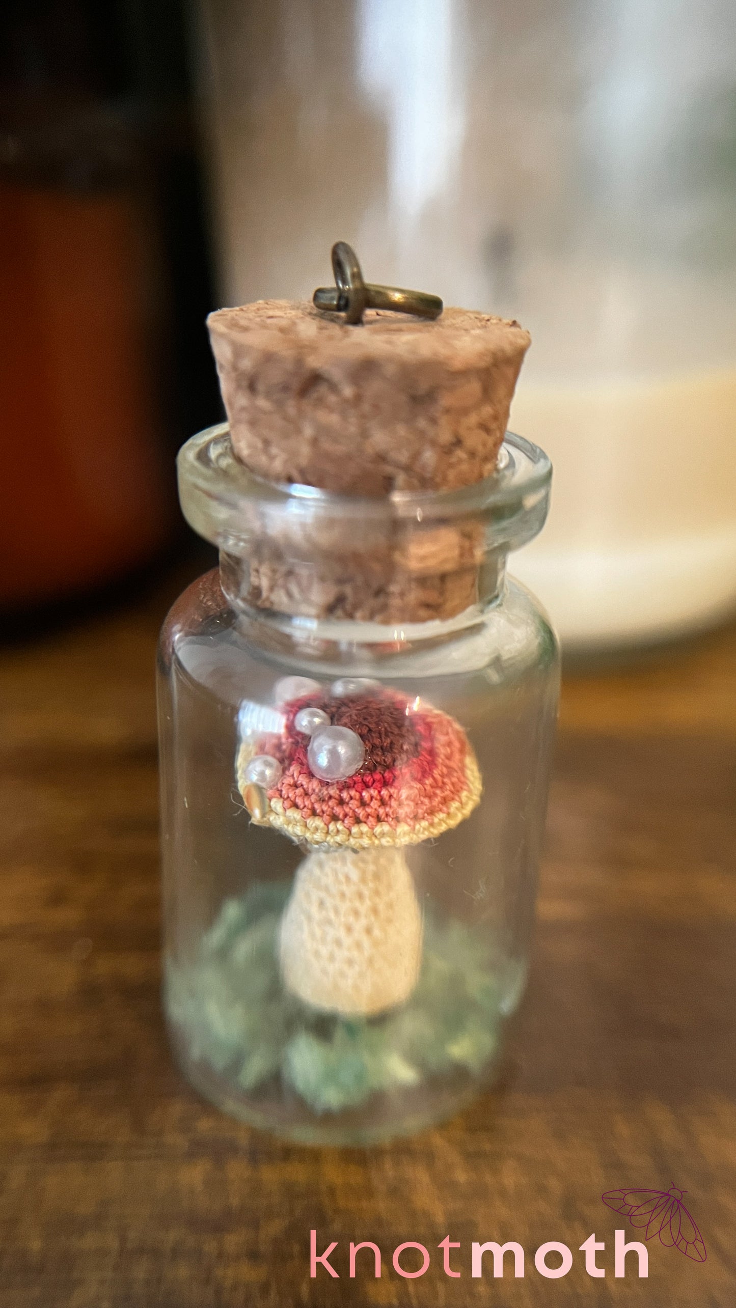 Mushroom Micro Crochet Terrarium Charm