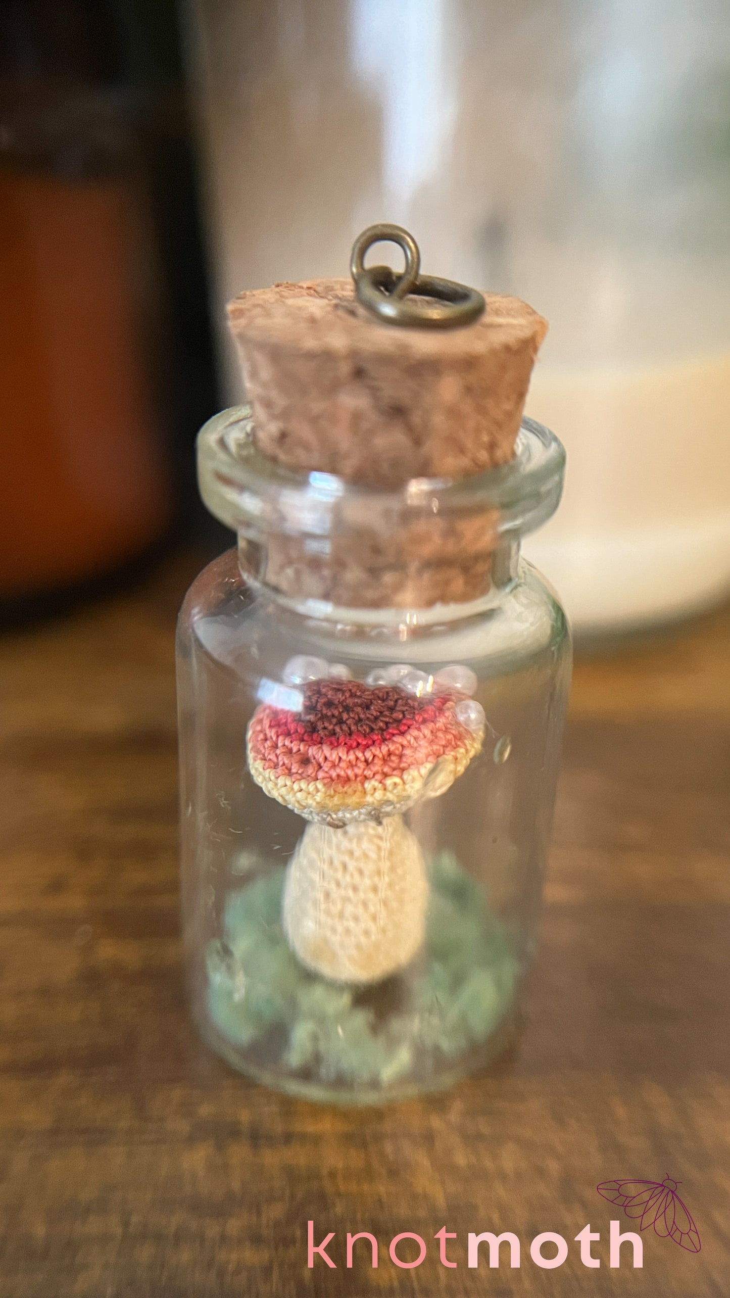 Mushroom Micro Crochet Terrarium Charm