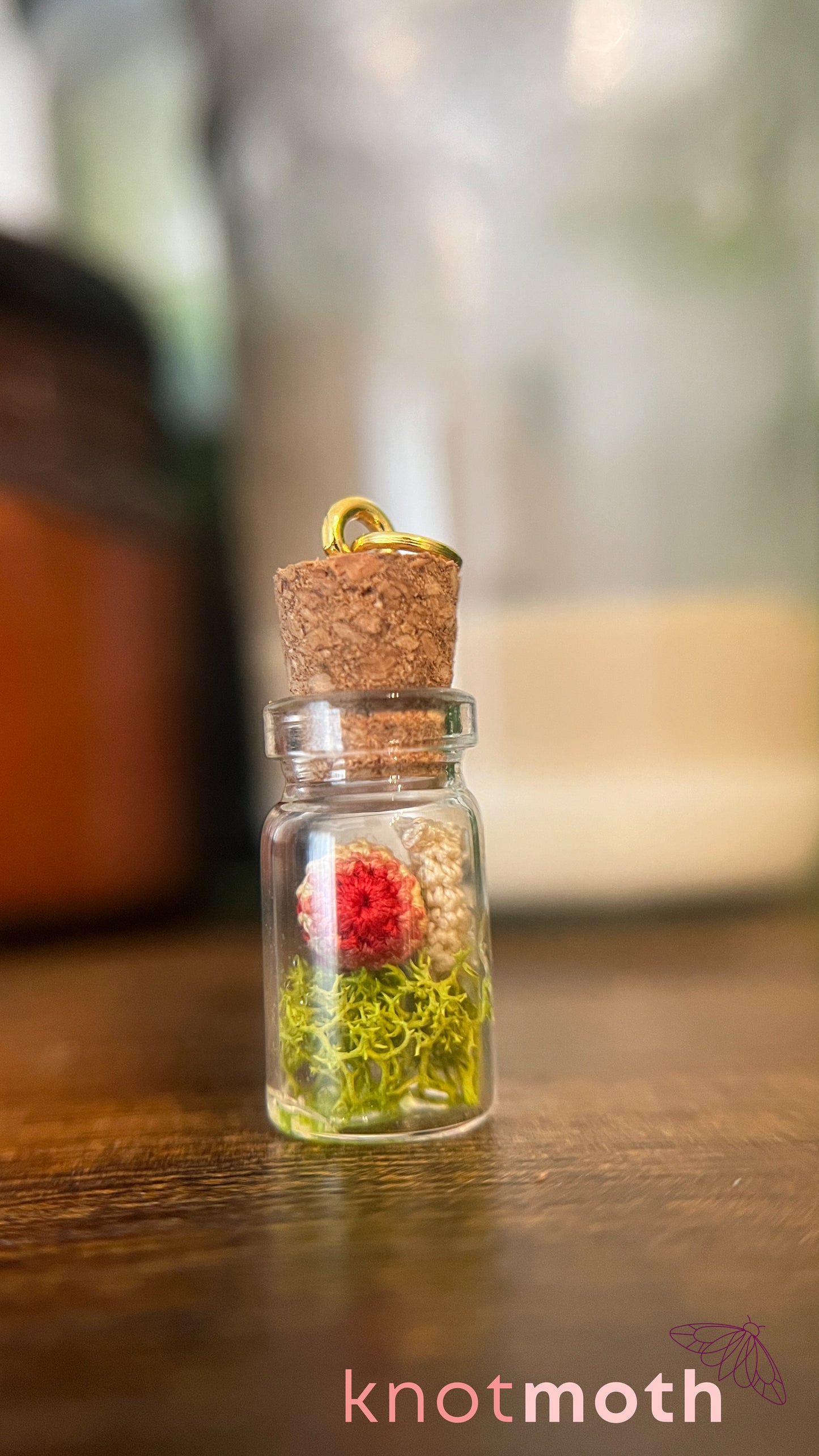 Seneca Snail Micro Crochet Terrarium Charm