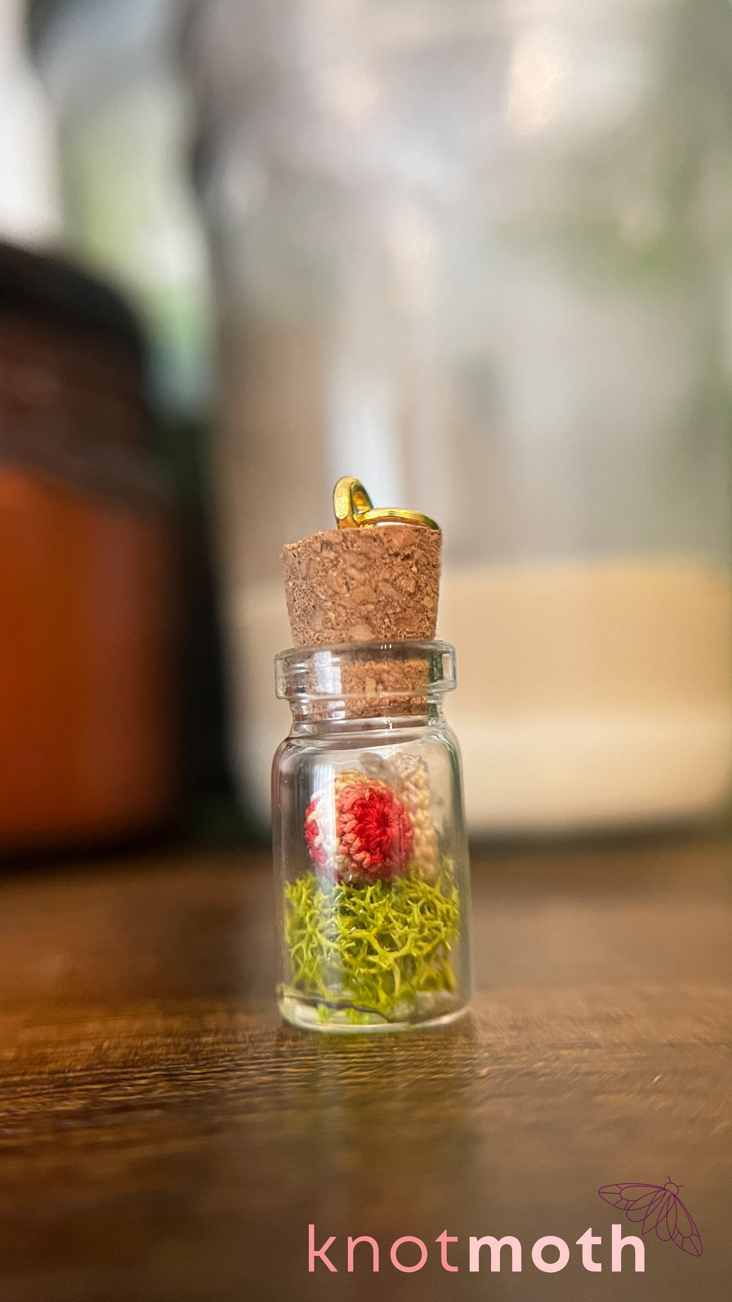 Seneca Snail Micro Crochet Terrarium Charm
