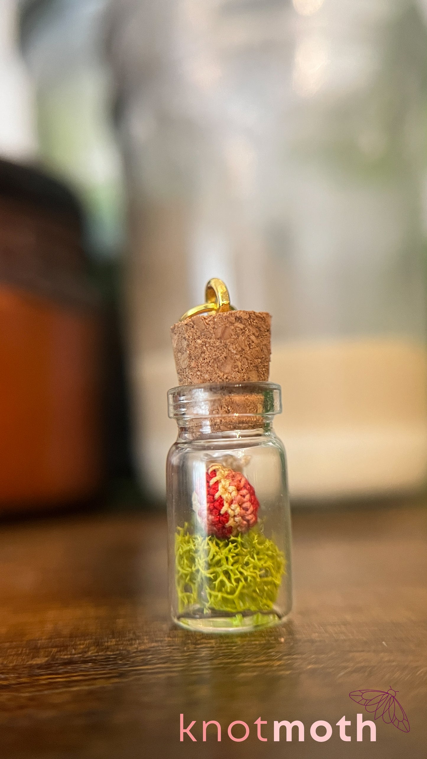Seneca Snail Micro Crochet Terrarium Charm