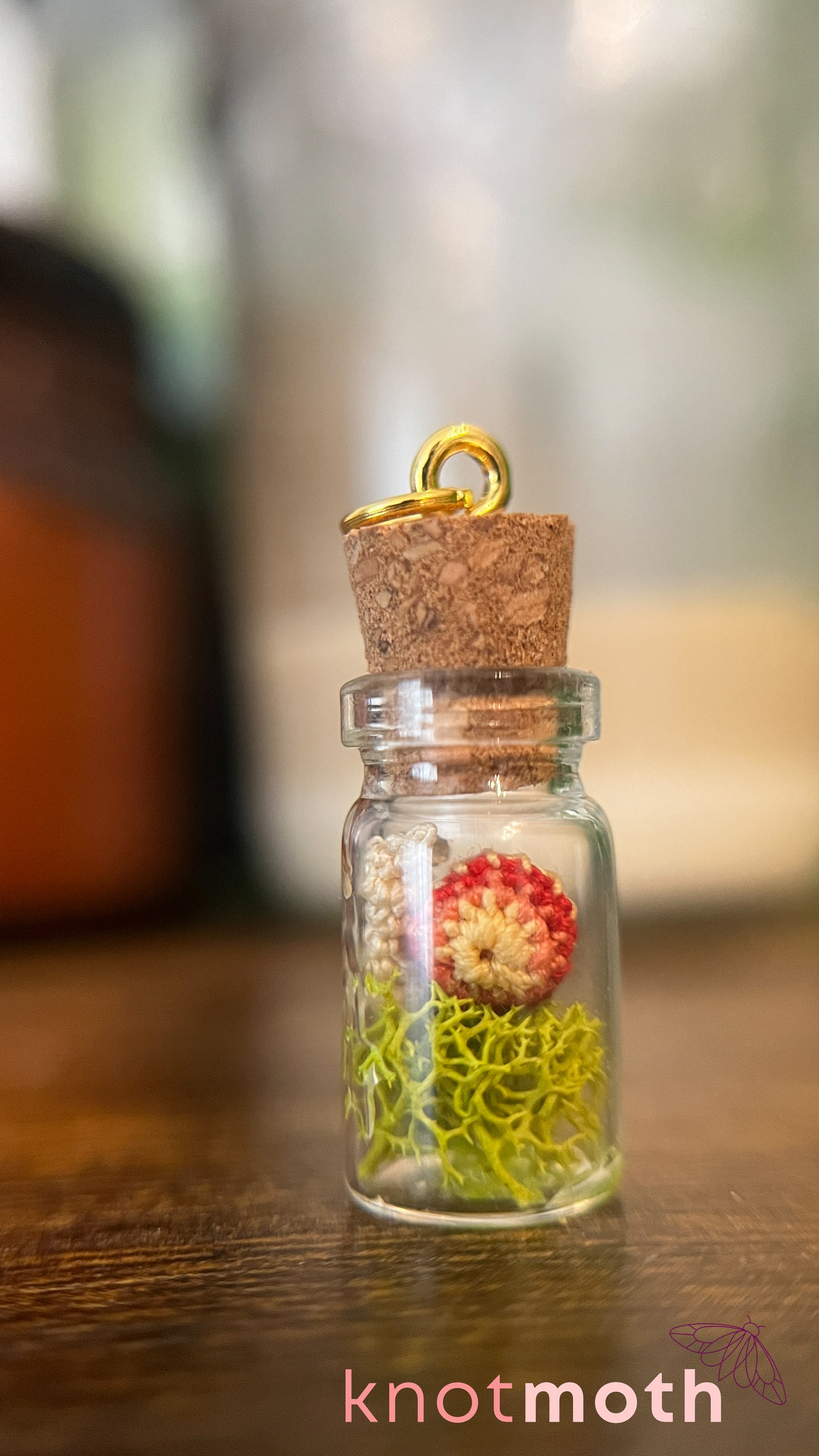 Seneca Snail Micro Crochet Terrarium Charm