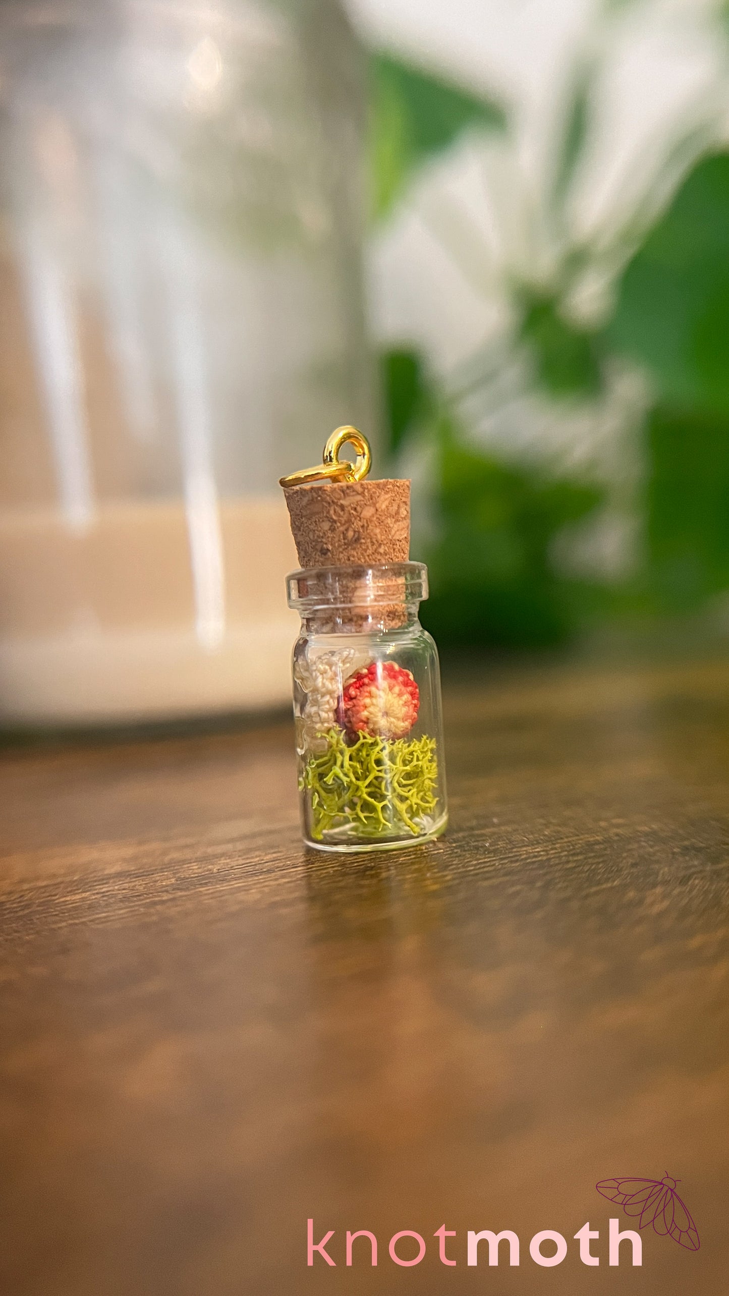 Seneca Snail Micro Crochet Terrarium Charm