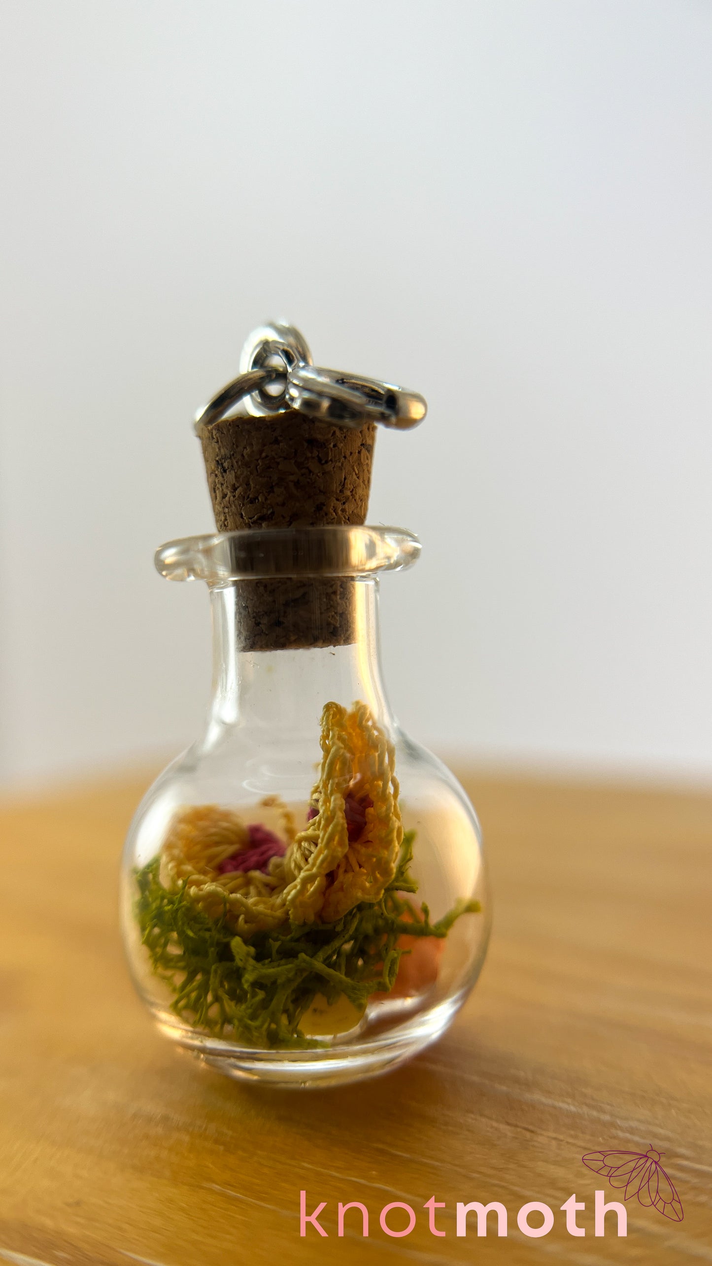 Beatrice Butterfly Terrarium Small Micro Crochet Terrarium Jar