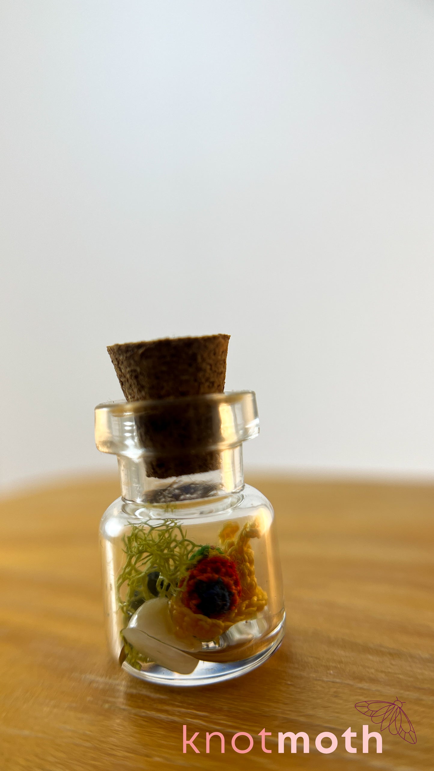 Sachi Snail Terrarium Micro Crochet Specimen Jar