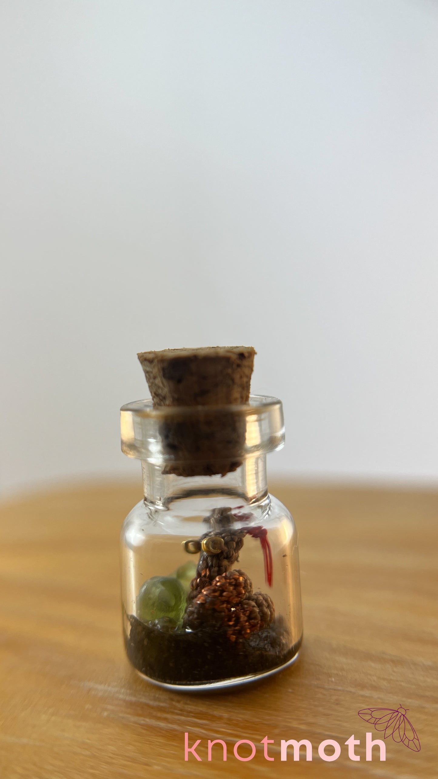 Roddy Rattlesnake Micro Crochet Desert Terrarium Jar
