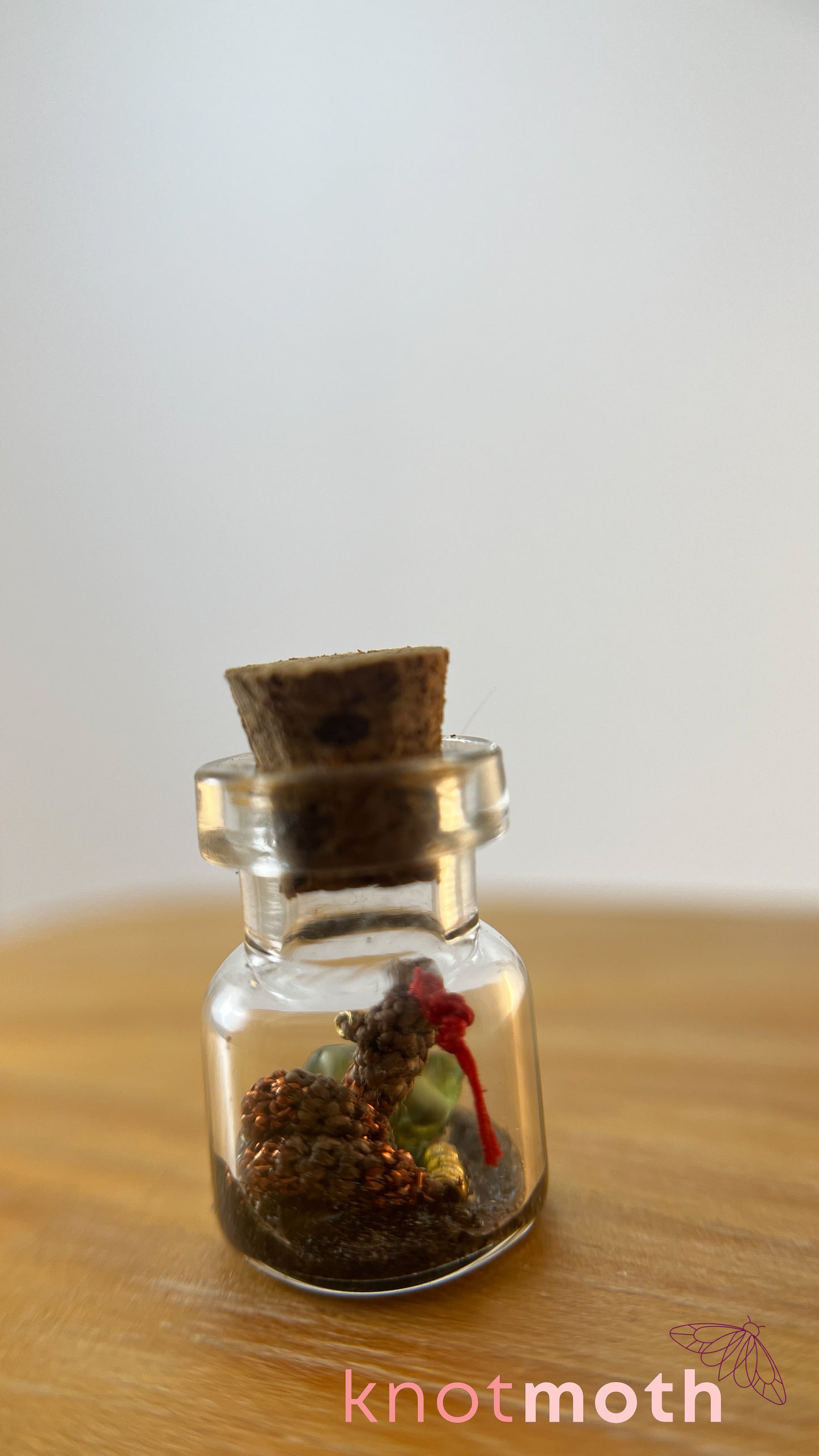 Roddy Rattlesnake Micro Crochet Desert Terrarium Jar
