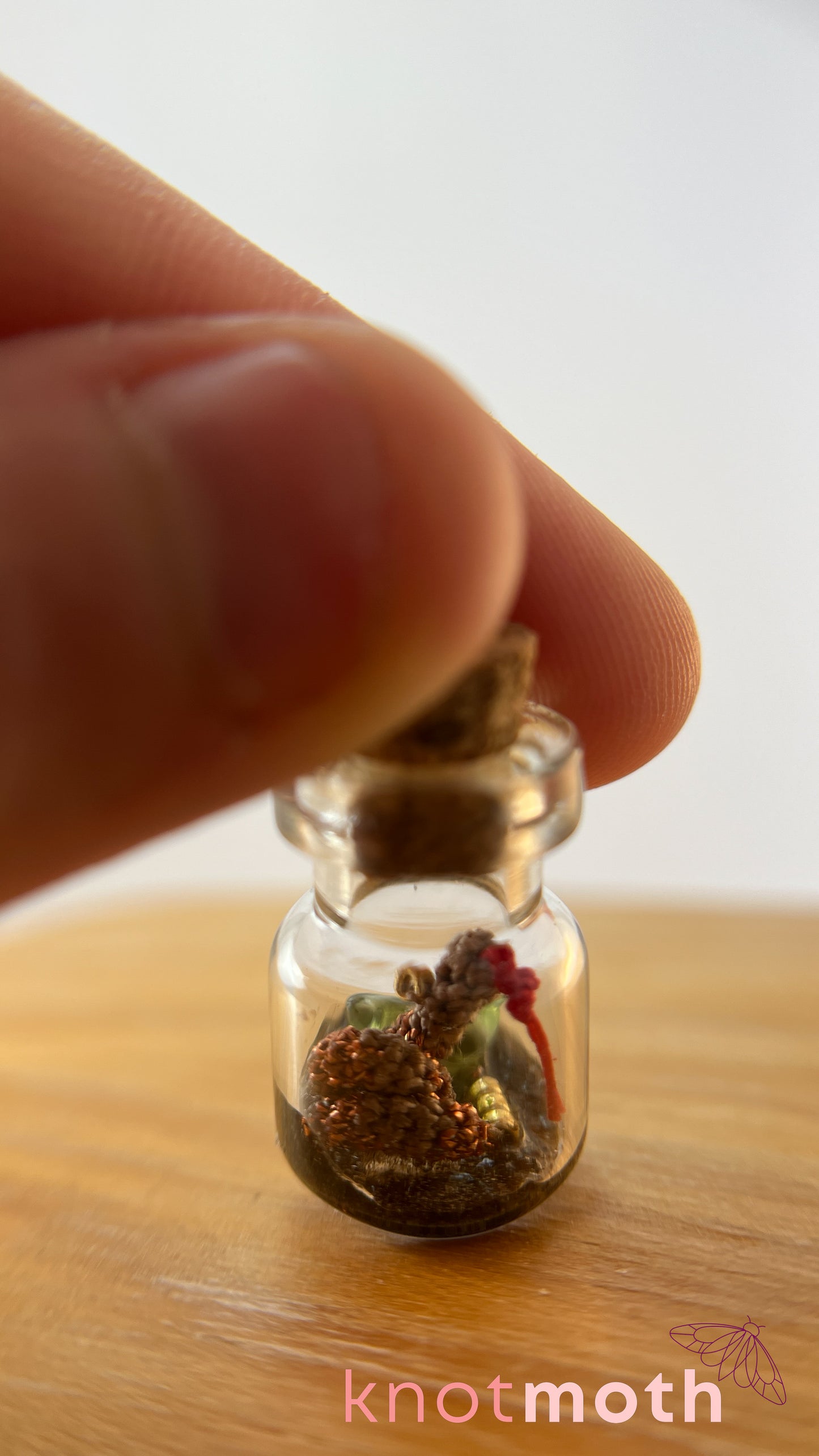 Roddy Rattlesnake Micro Crochet Desert Terrarium Jar
