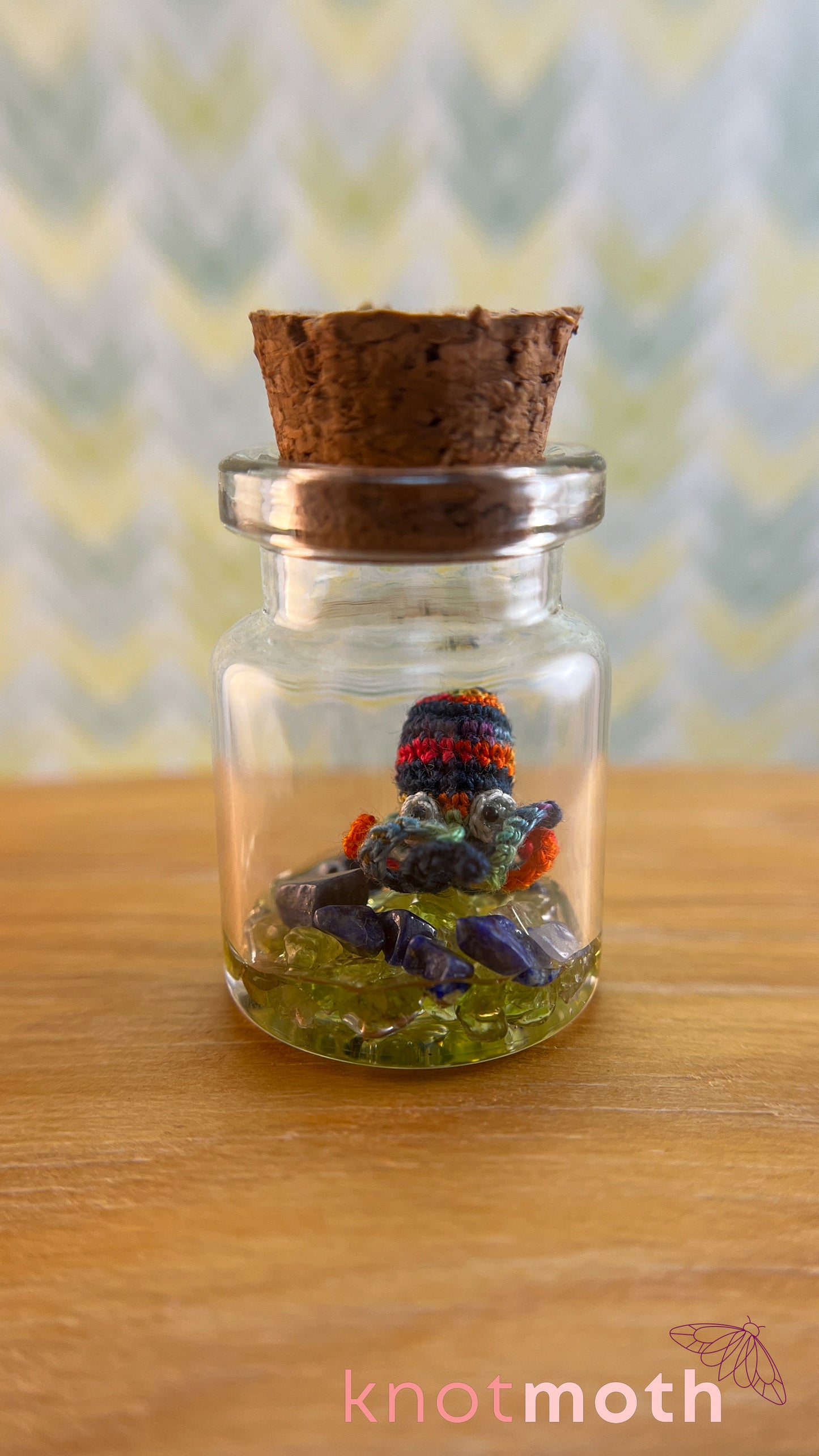 Ollie Octopus Micro Crochet Aquarium Jar (removable, magnetic)