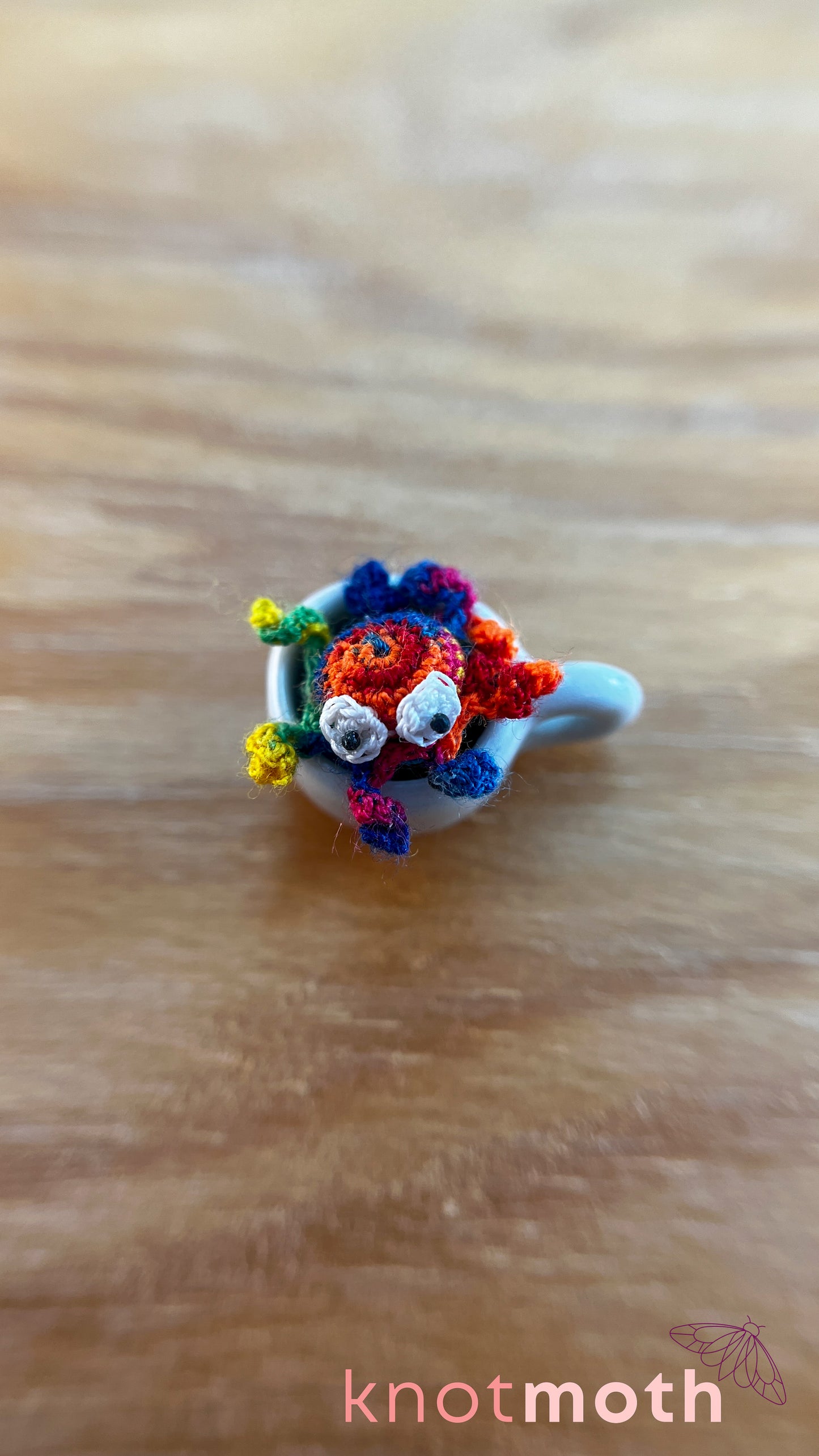 Odette Octopus Micro Crochet Magnetic Mug Trinket