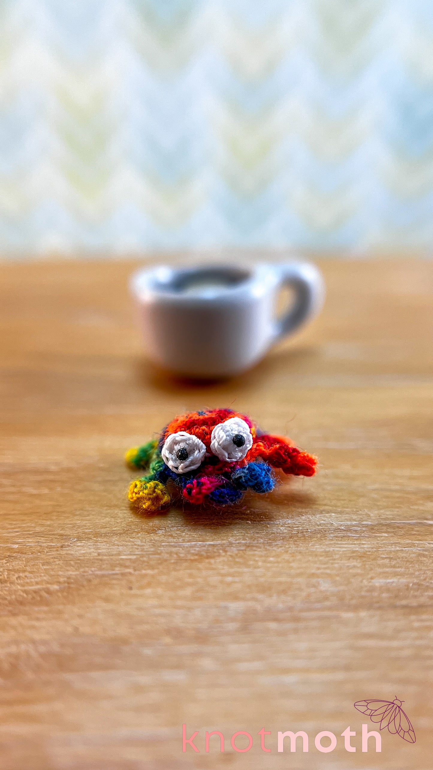 Odette Octopus Micro Crochet Magnetic Mug Trinket