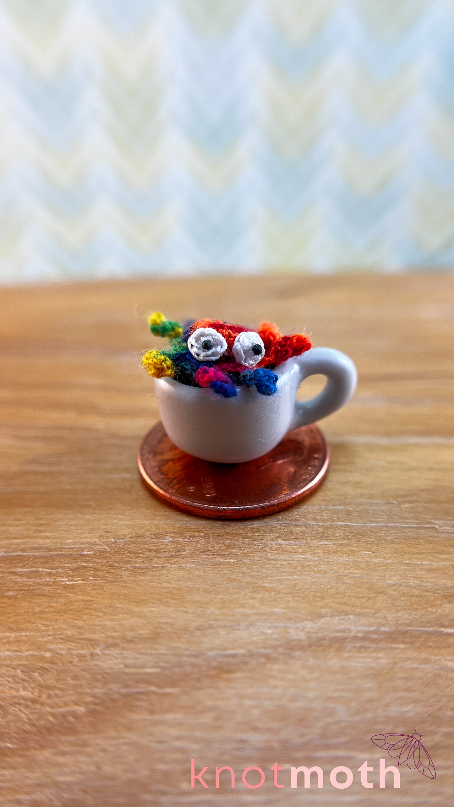 Odette Octopus Micro Crochet Magnetic Mug Trinket