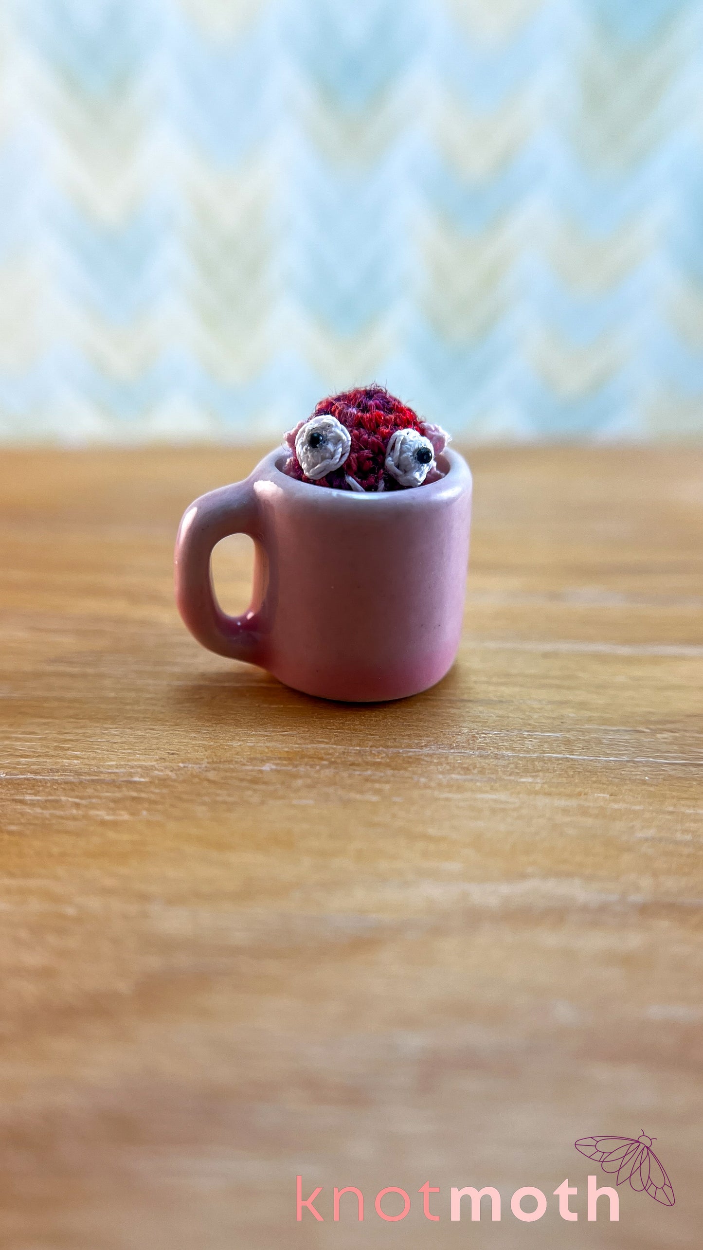 Axel Axolotl Micro Crochet Magnetic Mug Trinket