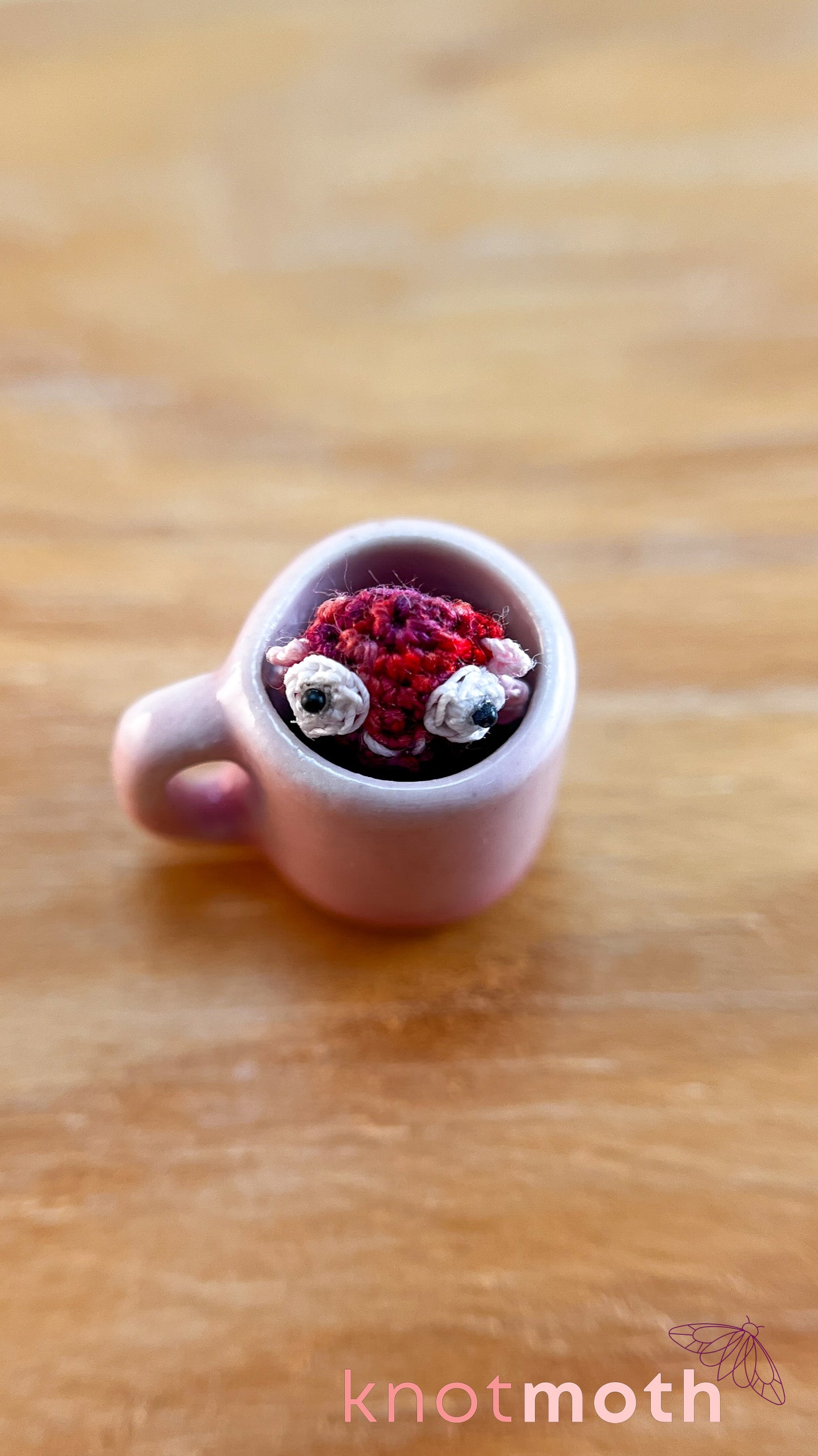 Axel Axolotl Micro Crochet Magnetic Mug Trinket