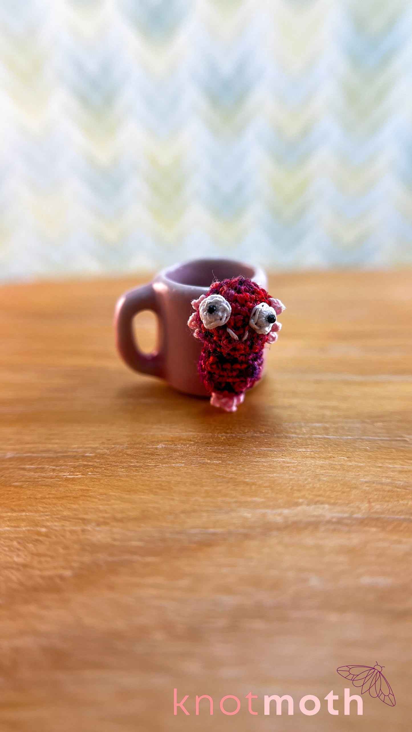 Axel Axolotl Micro Crochet Magnetic Mug Trinket