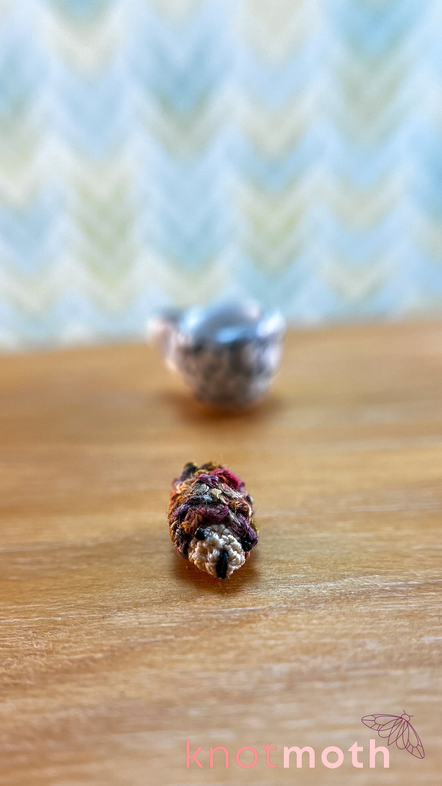 Henry Hedgehog Micro Crochet Magnetic Teacup Trinket