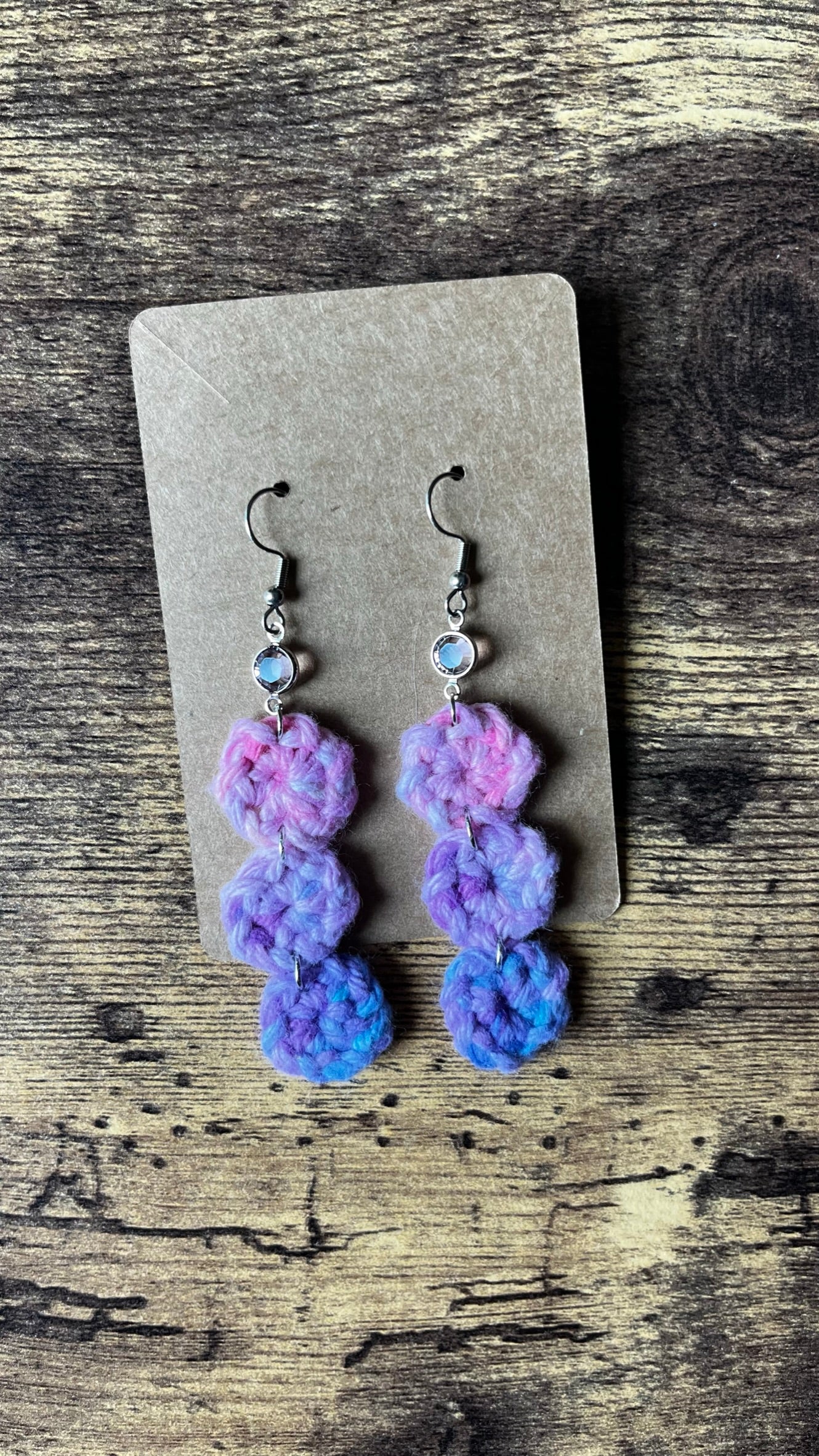 Hand-Dyed Dangle Earrings