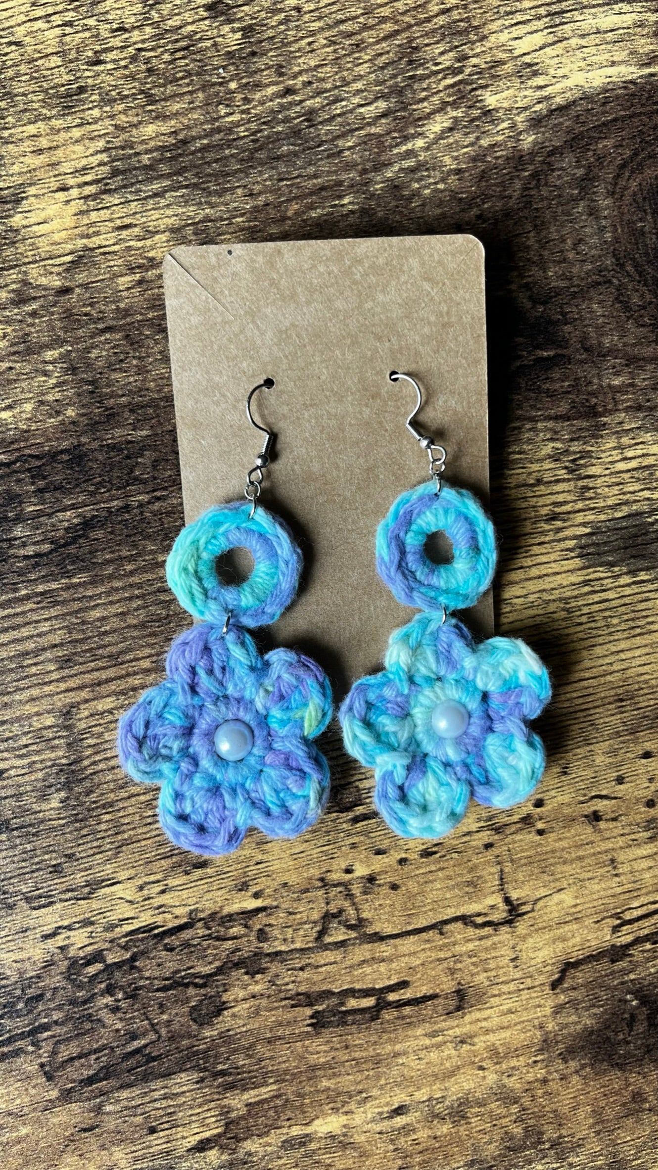 flower statement earrings