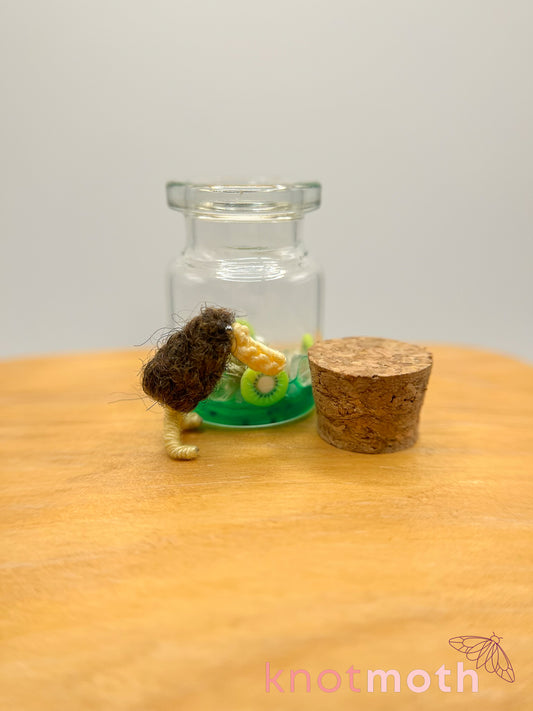 Keeley Kiwi 🥝 Micro Crochet Trinket Jar