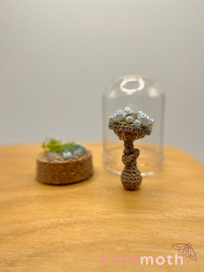 Meera Mushroom Micro Crochet Cloche Jar
