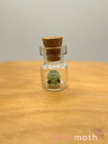 Ookie Octo Ghosty Glow-in-the-Dark Nano Crochet Trinket Jar