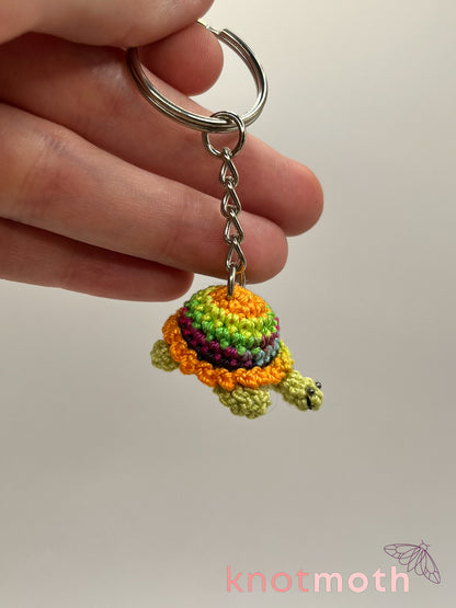 Tiinsley Turtle Micro Crochet Keychain