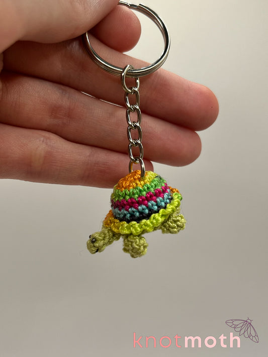 Tiinsley Turtle Micro Crochet Keychain