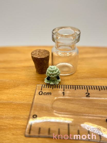 Ookie Octo Ghosty Glow-in-the-Dark Nano Crochet Trinket Jar